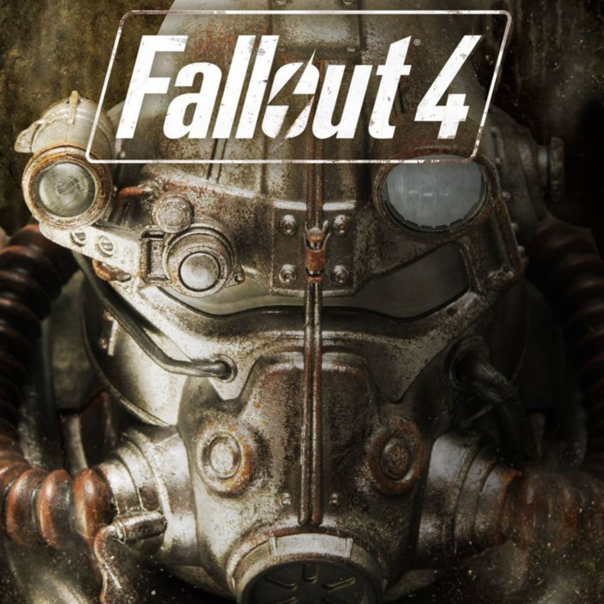 2000x2000 tag image for Fallout 4 showing the power armor helmet and the game's logo