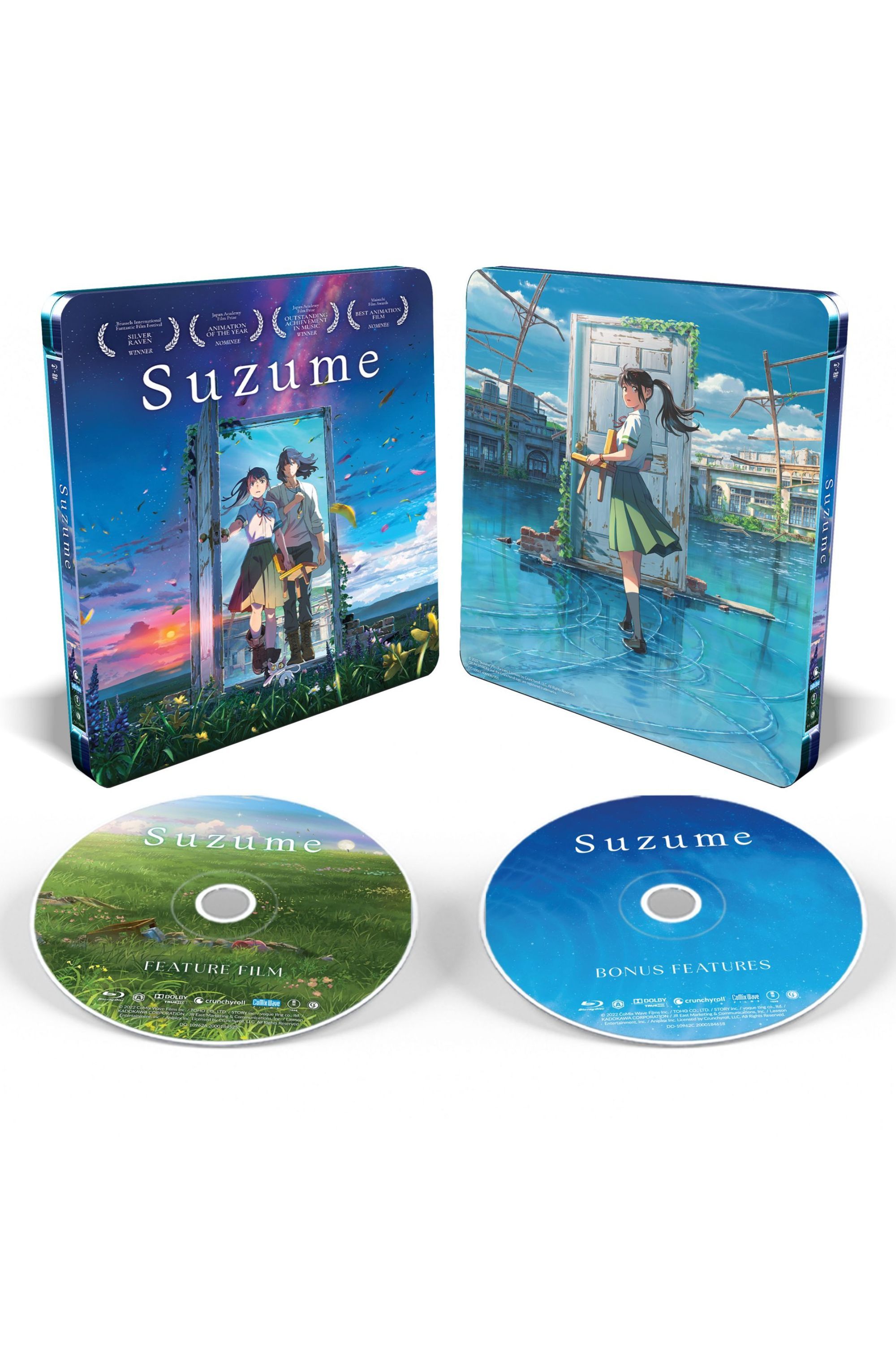 Product still of the Suzume Steelbook Blu-ray + DVD (Walmart Exclusive)