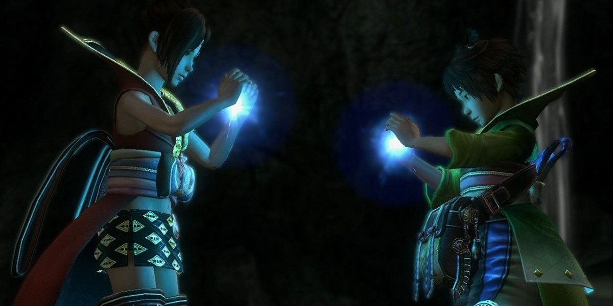 Cooke and her brother summon magic in Lost Odyssey