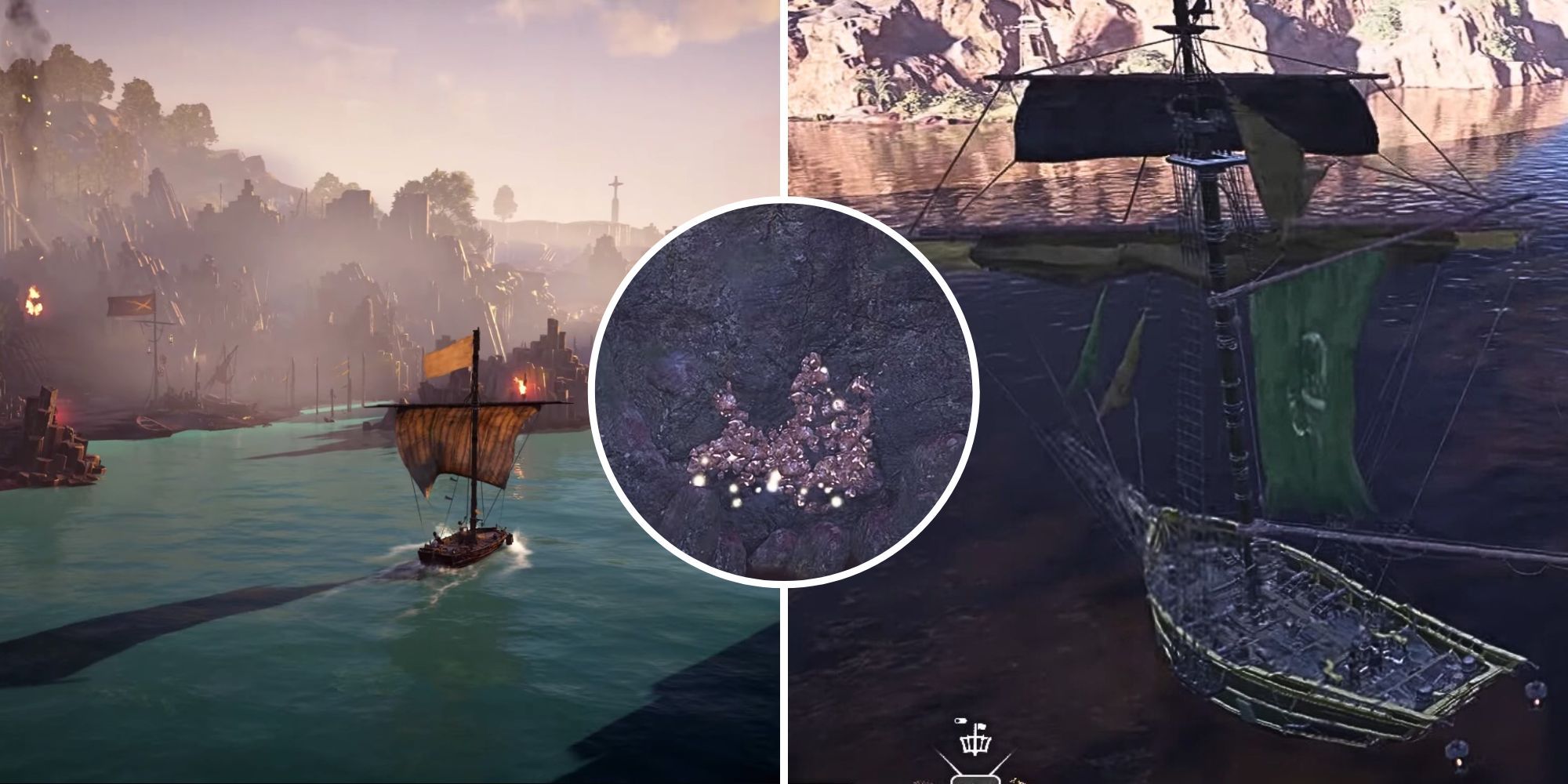The Skull And Bones character found copper while sailing the seas.