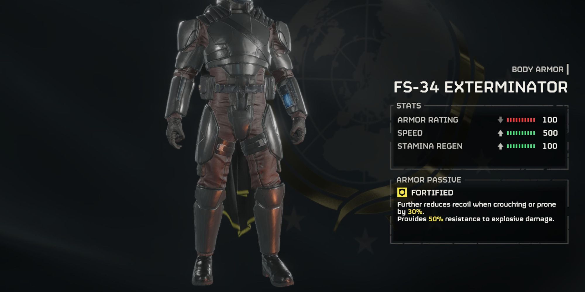 Exterminator armor in Helldivers 2