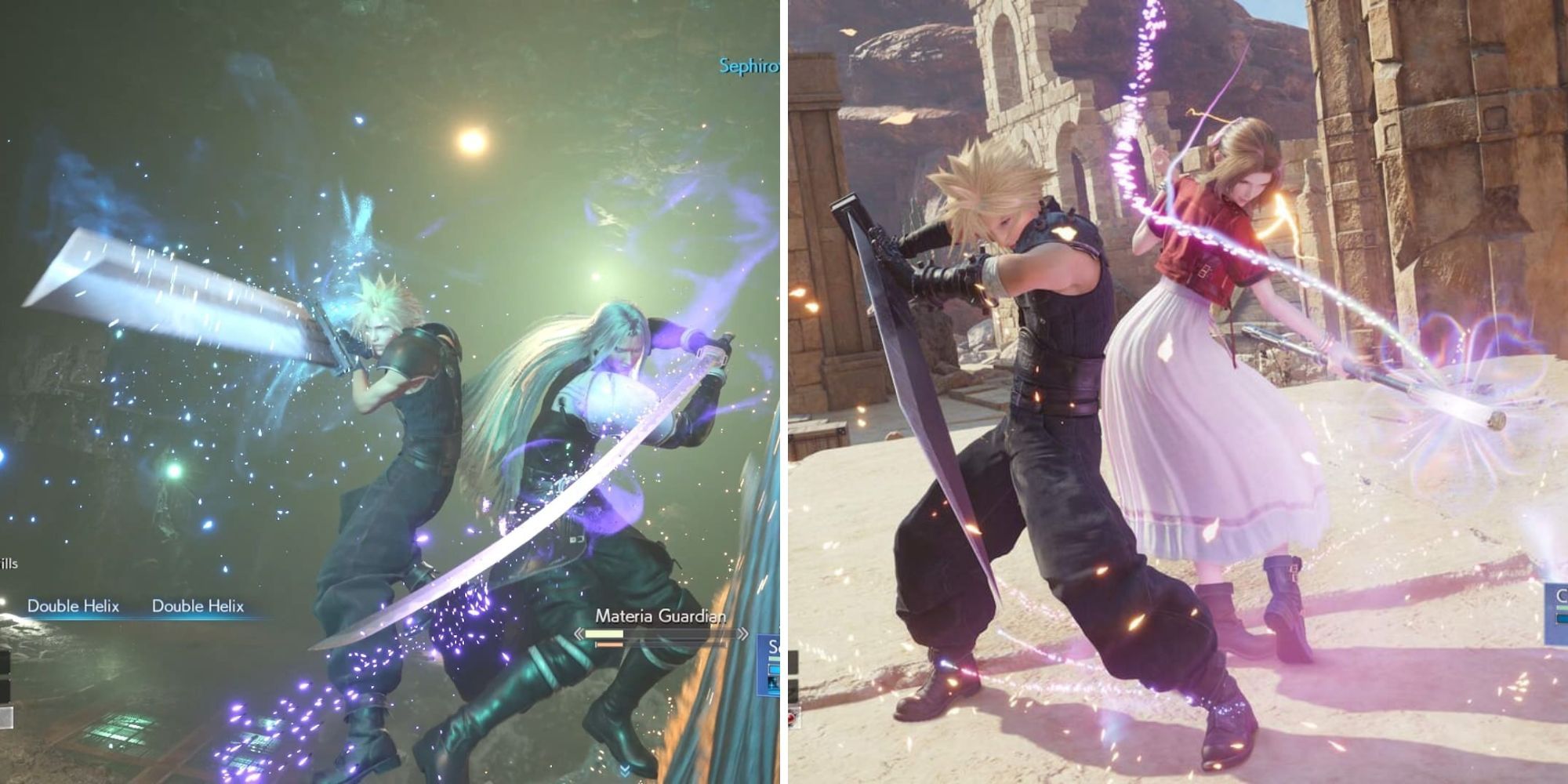 Cloud Using Synergy Attacks With Sephiroth & Aerith 