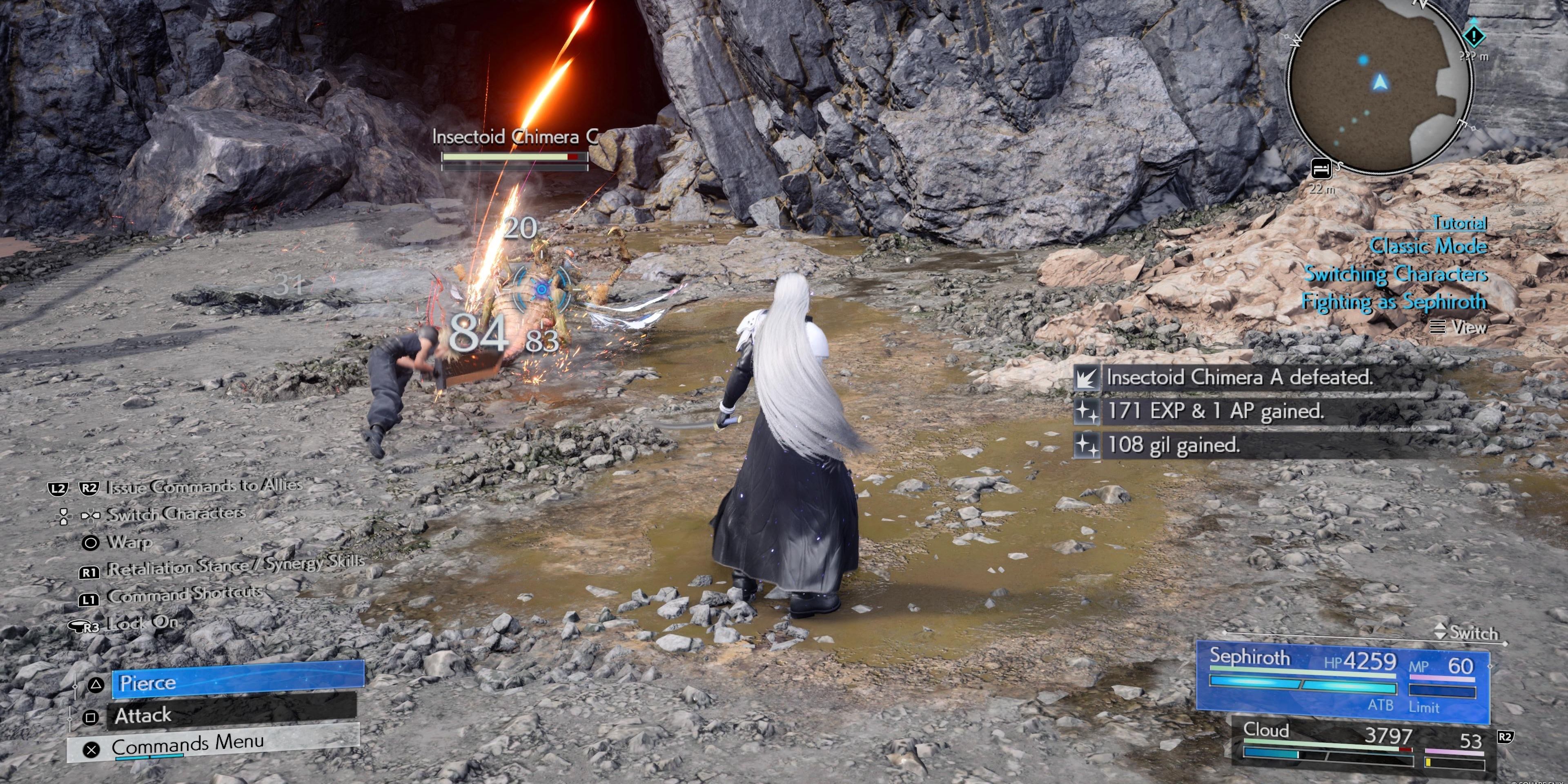 Cloud and Sephiroth fight in Final Fantasy 7 Rebirth