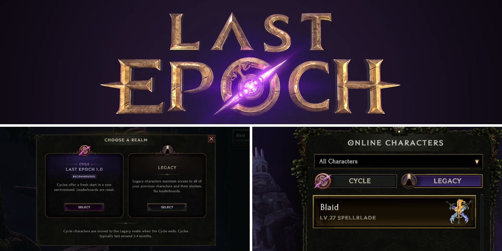 Last Epoch Cycle vs Legacy, Explained feature image