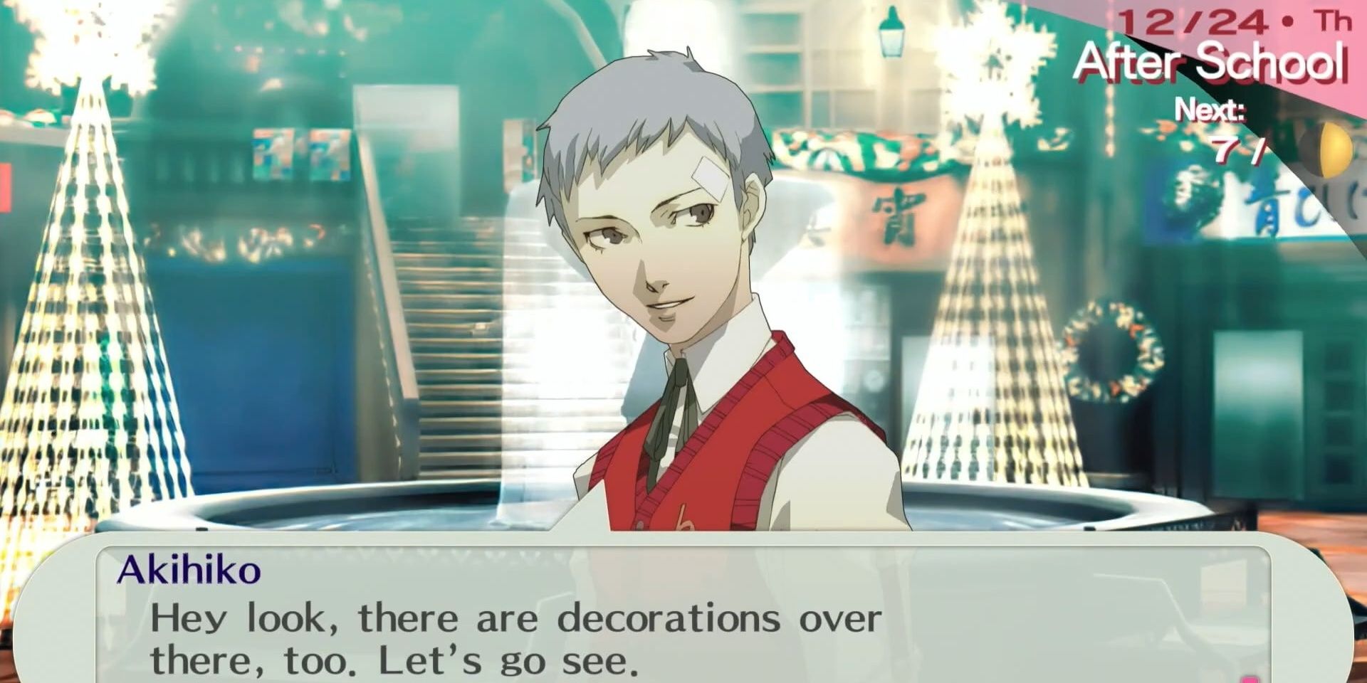 Akihiko goes on a date in Persona 3 Portable