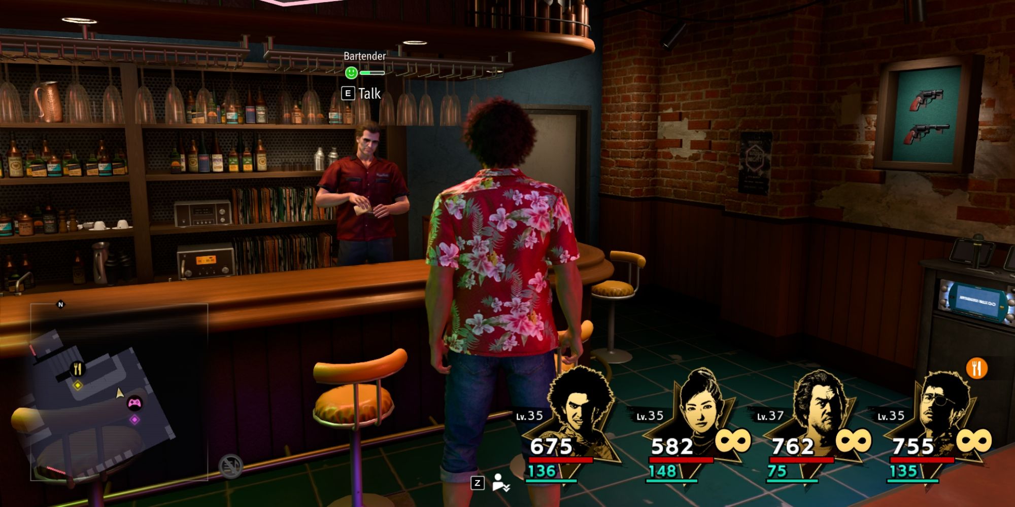 talking to the bartender at resolve in like a dragon infinite wealth