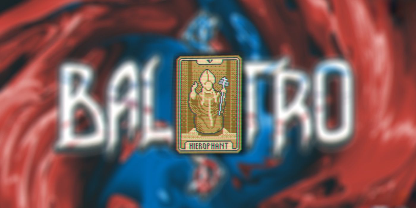 The Hierophant Tarot Card in Balatro