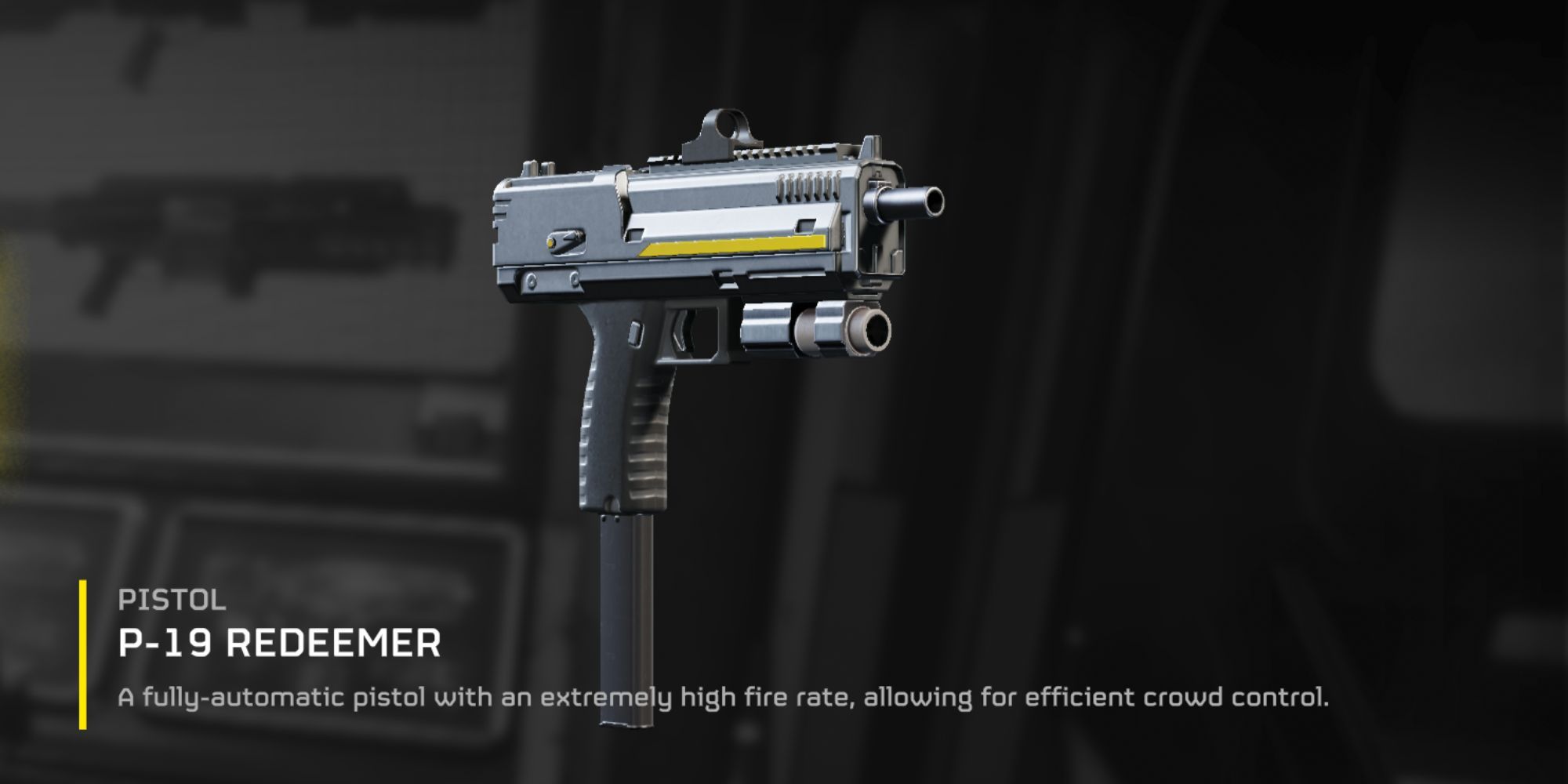 a screenshot of the P-19 Redeemer in the Armory