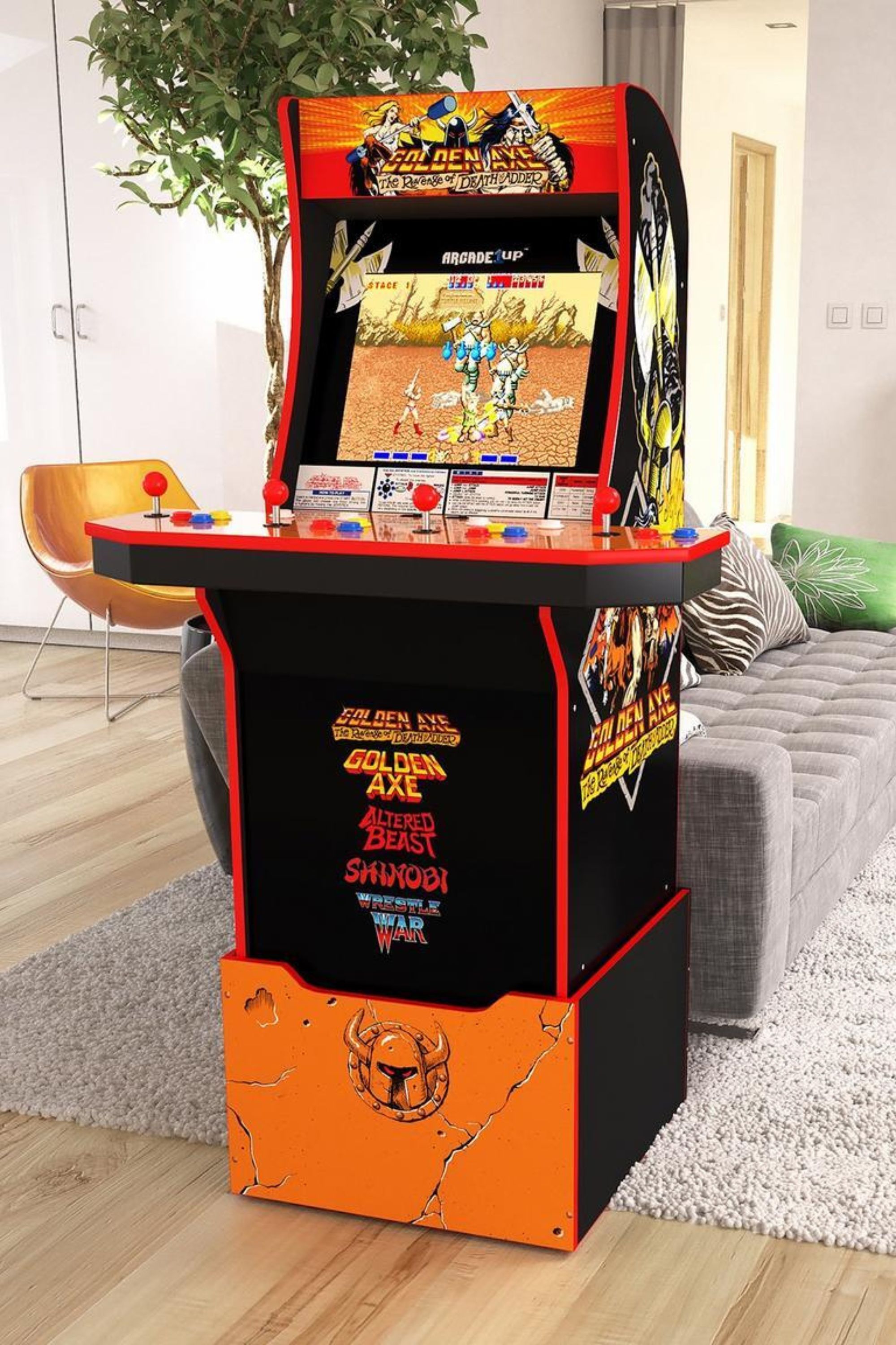 Product still for Arcade1Up - Golden Axe Arcade with Riser & Lit Marquee