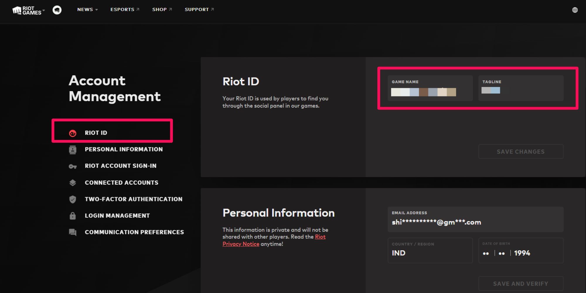 Change Valorant username