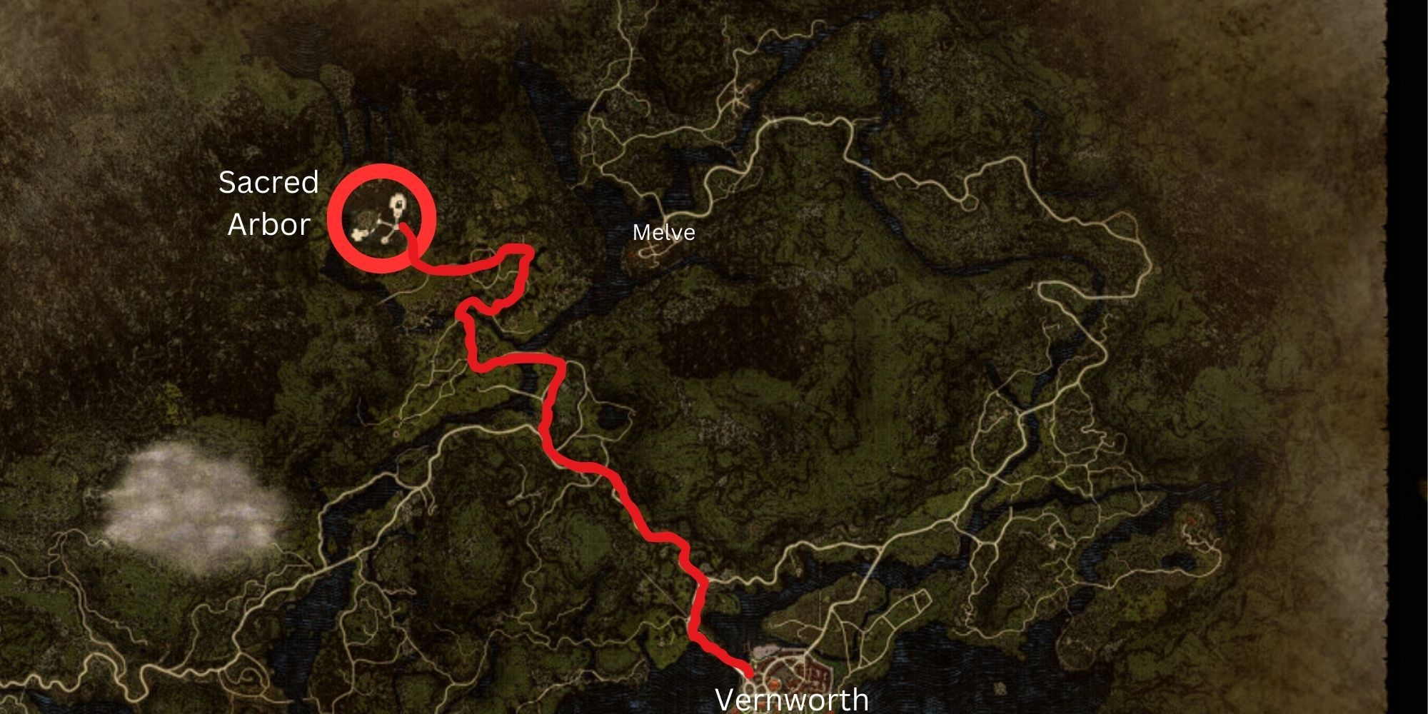 Dragon's Dogma 2 - Map to Sacred Arbor