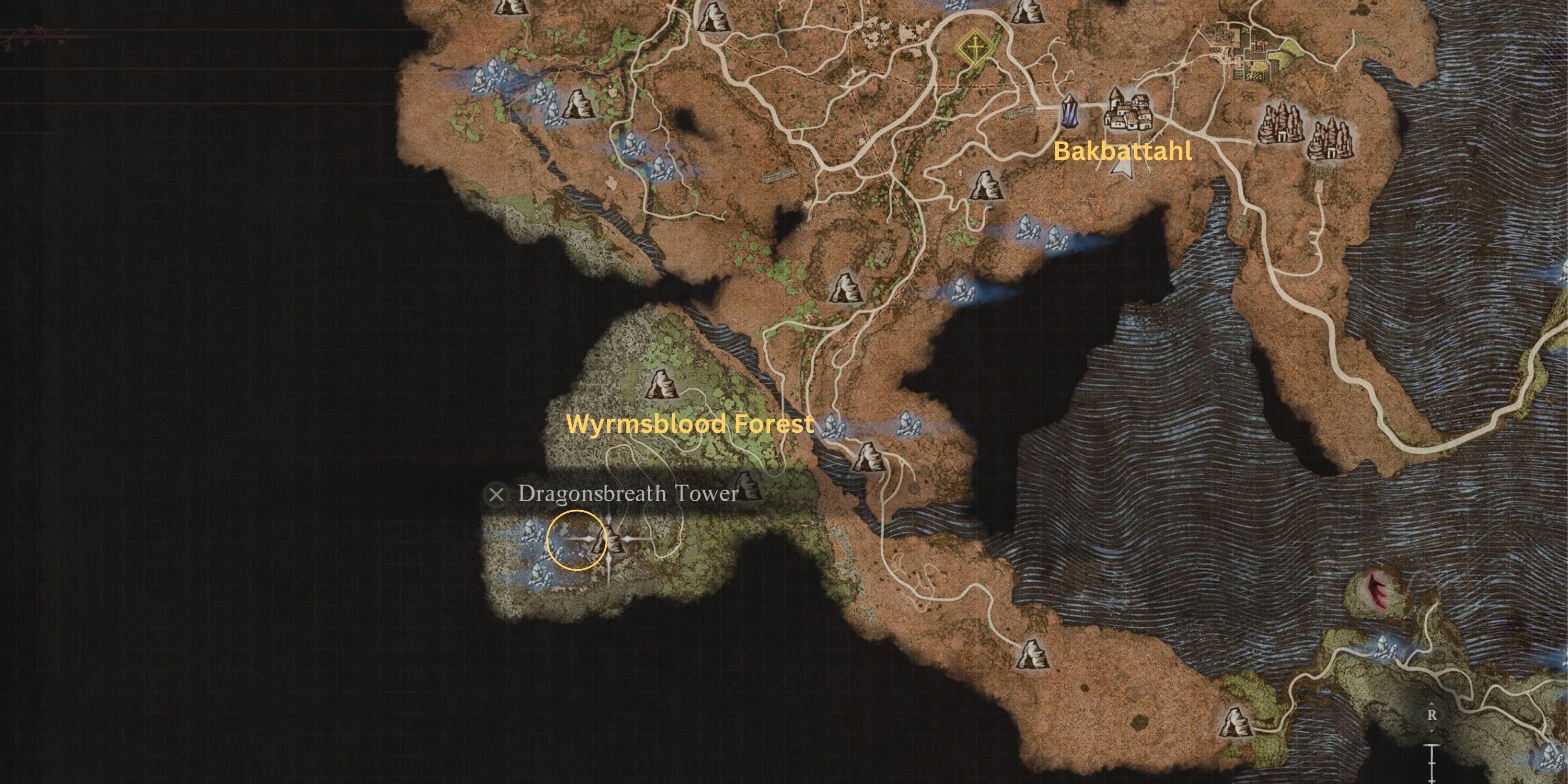 Dragon's Dogma 2_ Drake Map Location - Dragonsbreath Tower