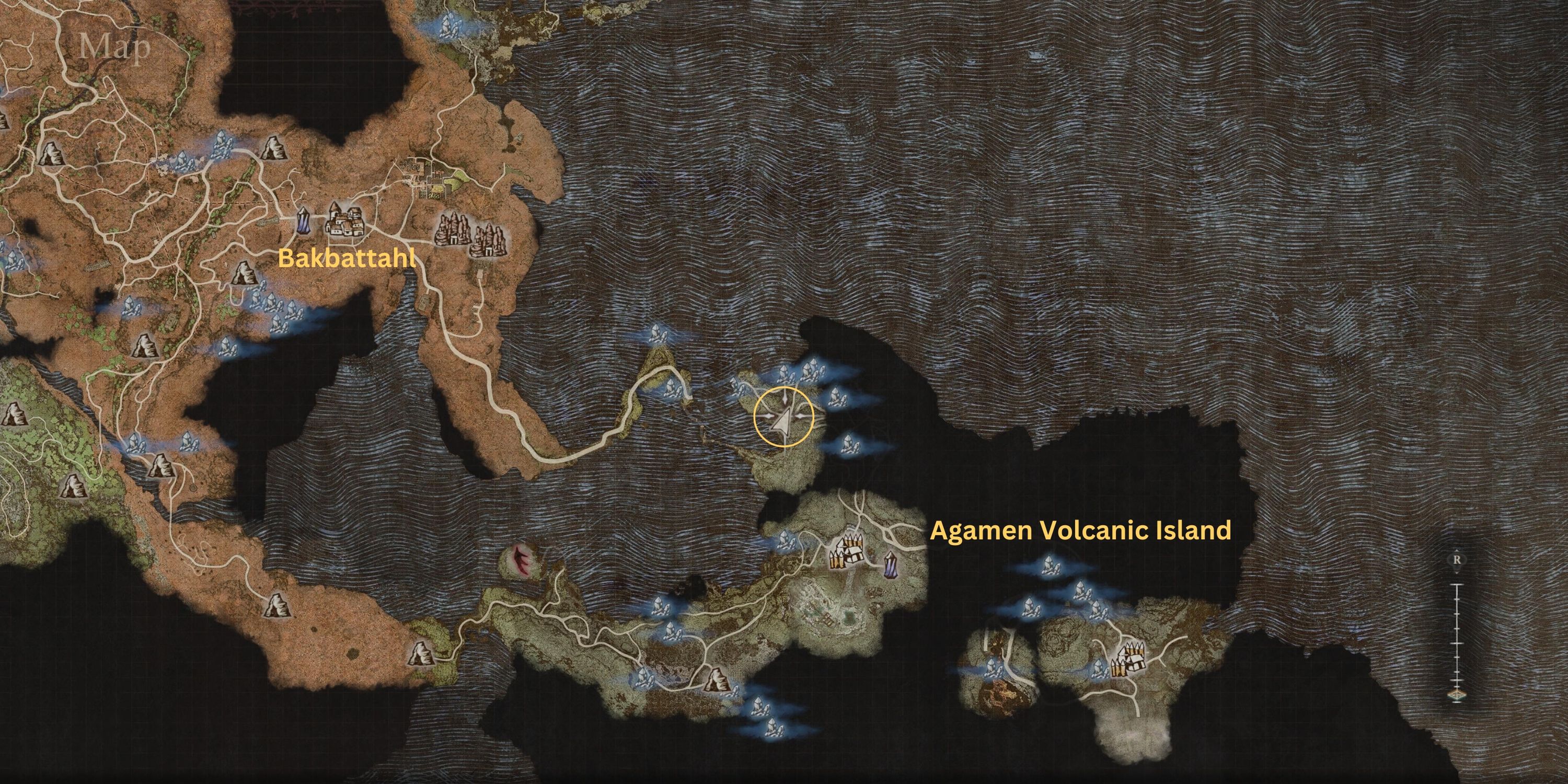 Dragon's Dogma 2_ Drake Map Location - Volcanic Island