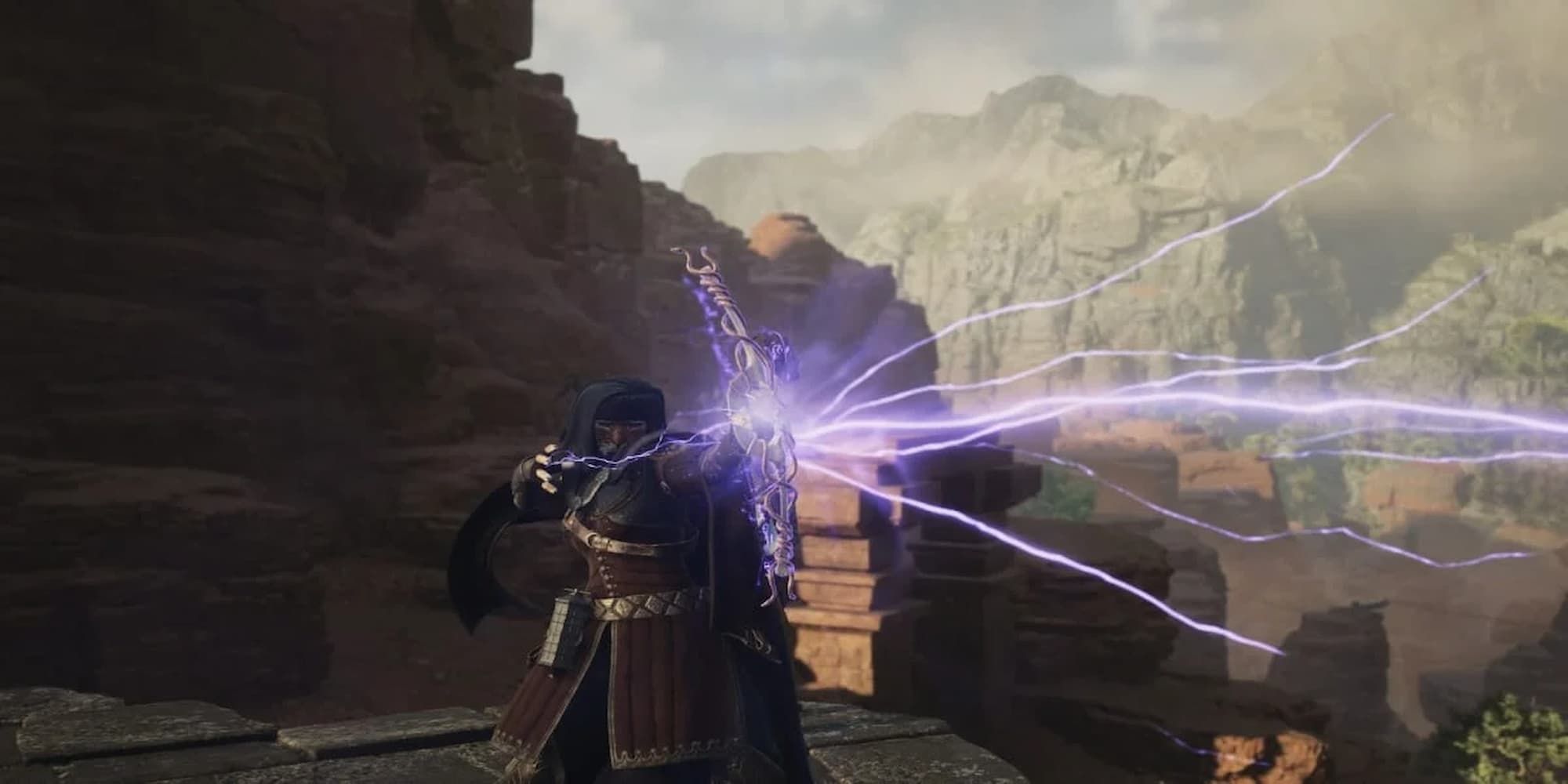A Magick Archer Charging Up A Powerful Attack