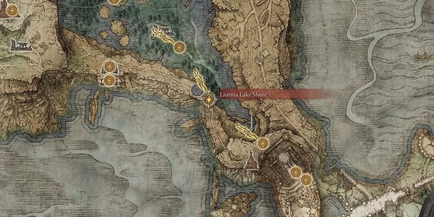 Elden Ring in-game map