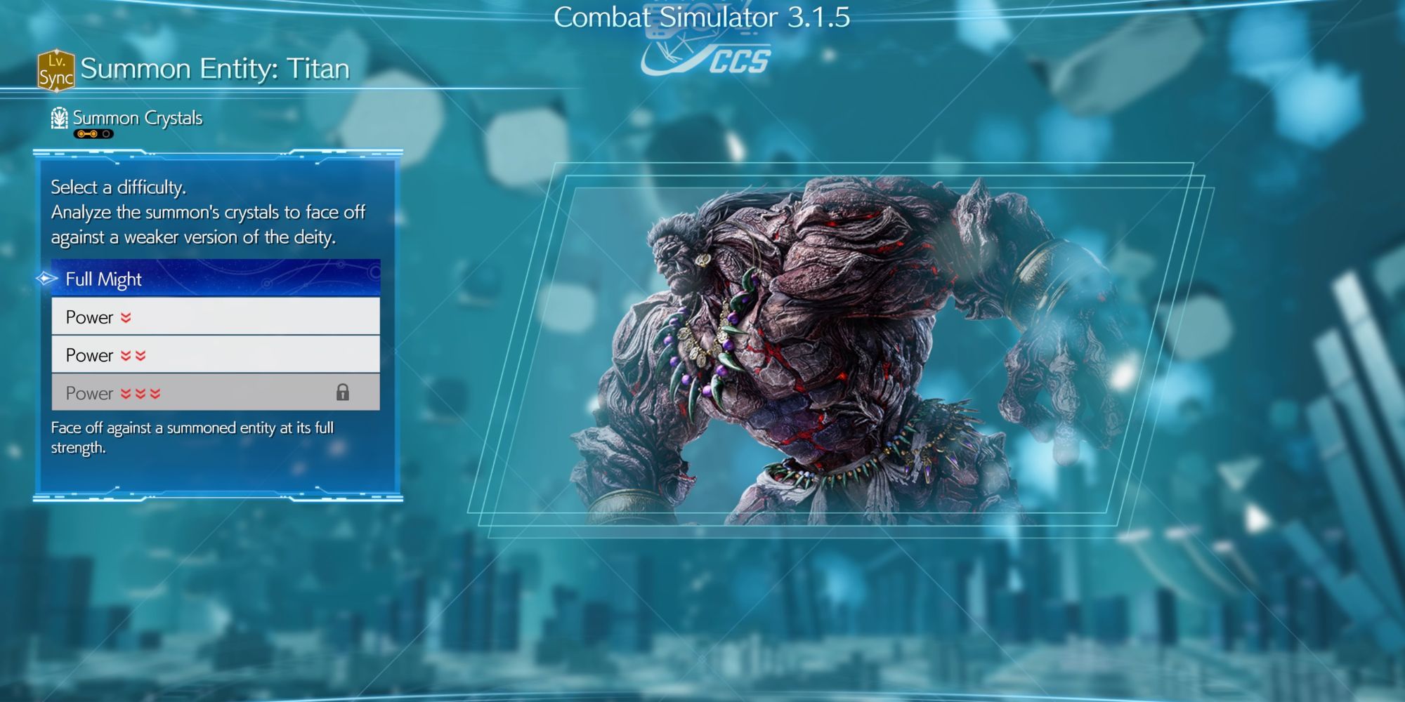 Final Fantasy 7 Rebirth - Titan Combat Simulator (1)