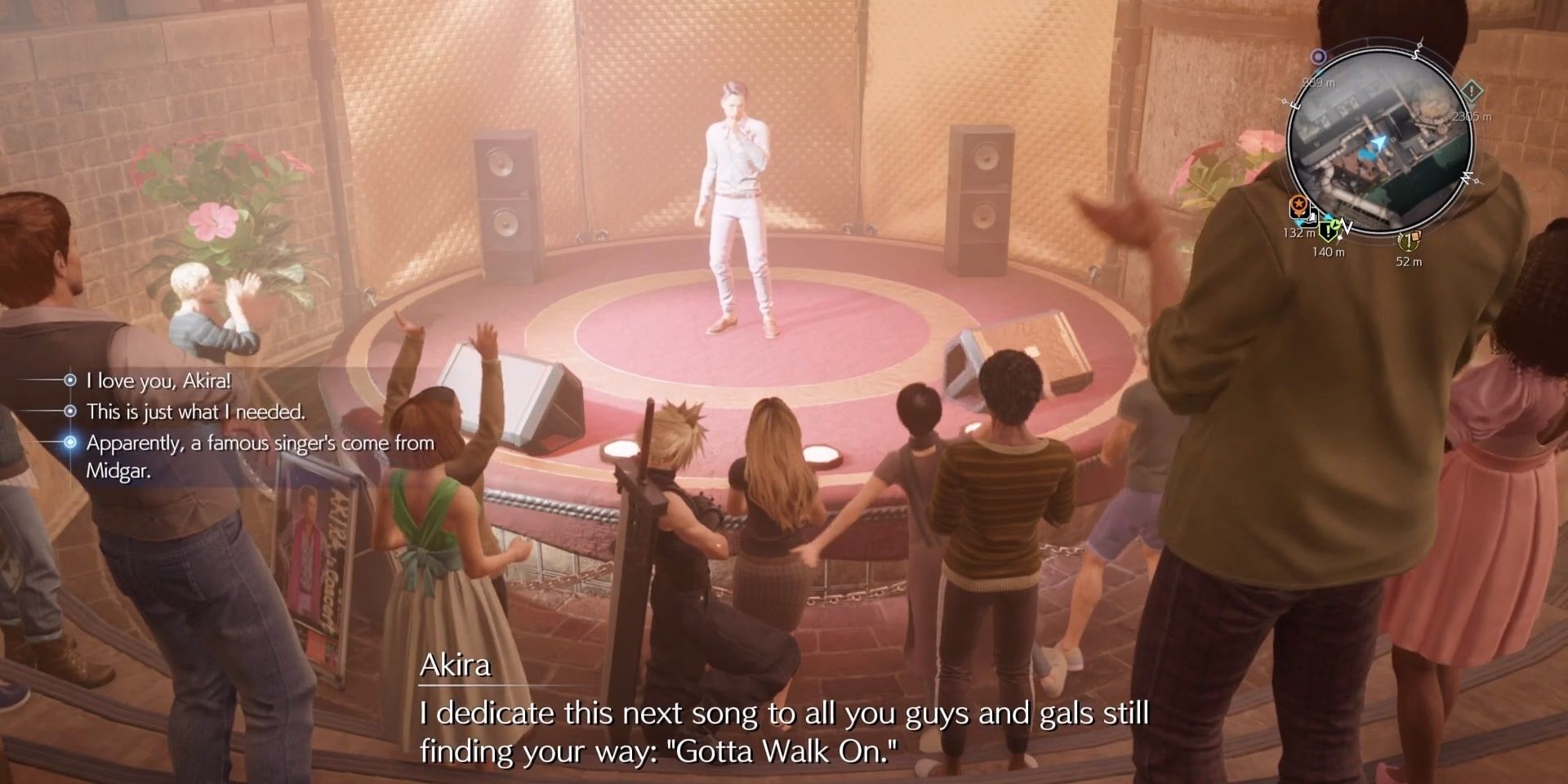 Akira sings Gotta Walk On in Final Fantasy 7 Rebirth