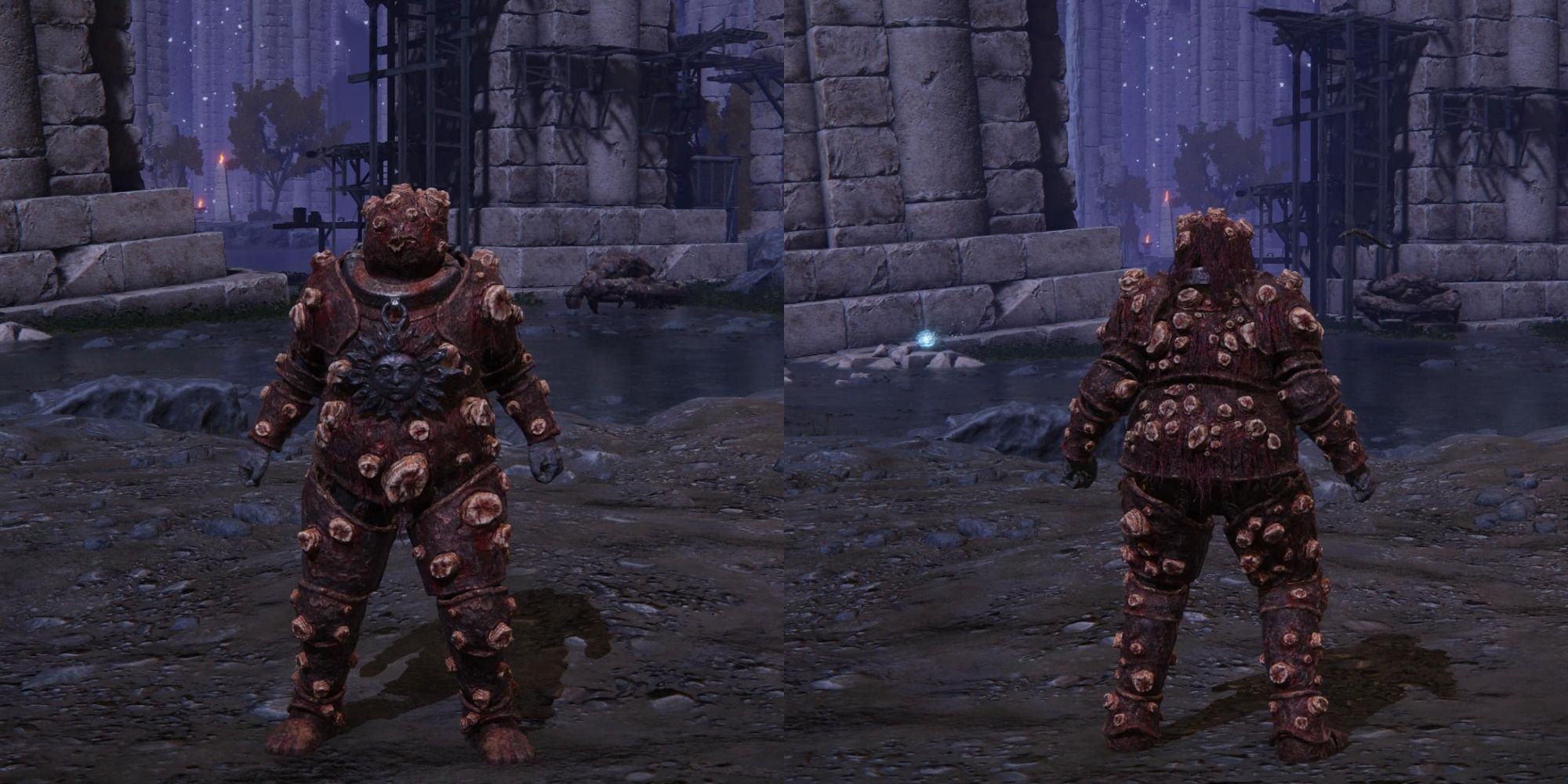 Elden Ring Omen Armor Set Front And Back View