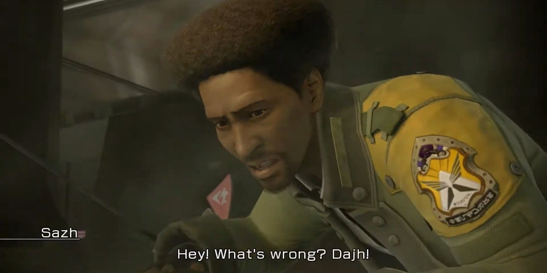 Sazh worries about his son Dajh in Final Fantasy 13