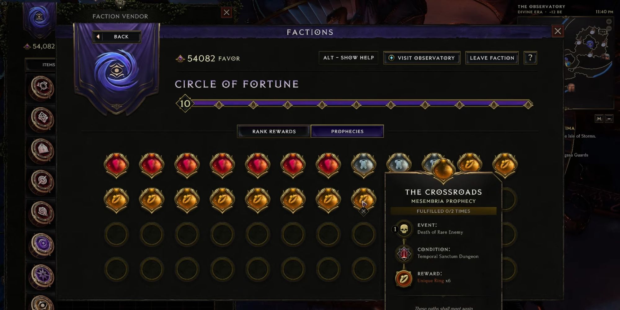 Last Epoch: How To Use Circle Of Fortune Prophecies