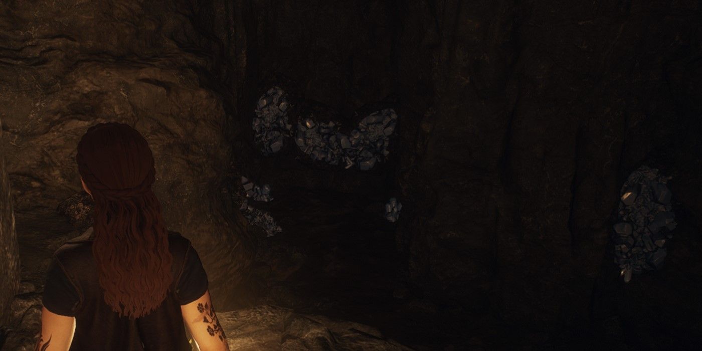 The Dragon's Dogma 2 found a passage in the Worldsend Cavern filled with various ore. 