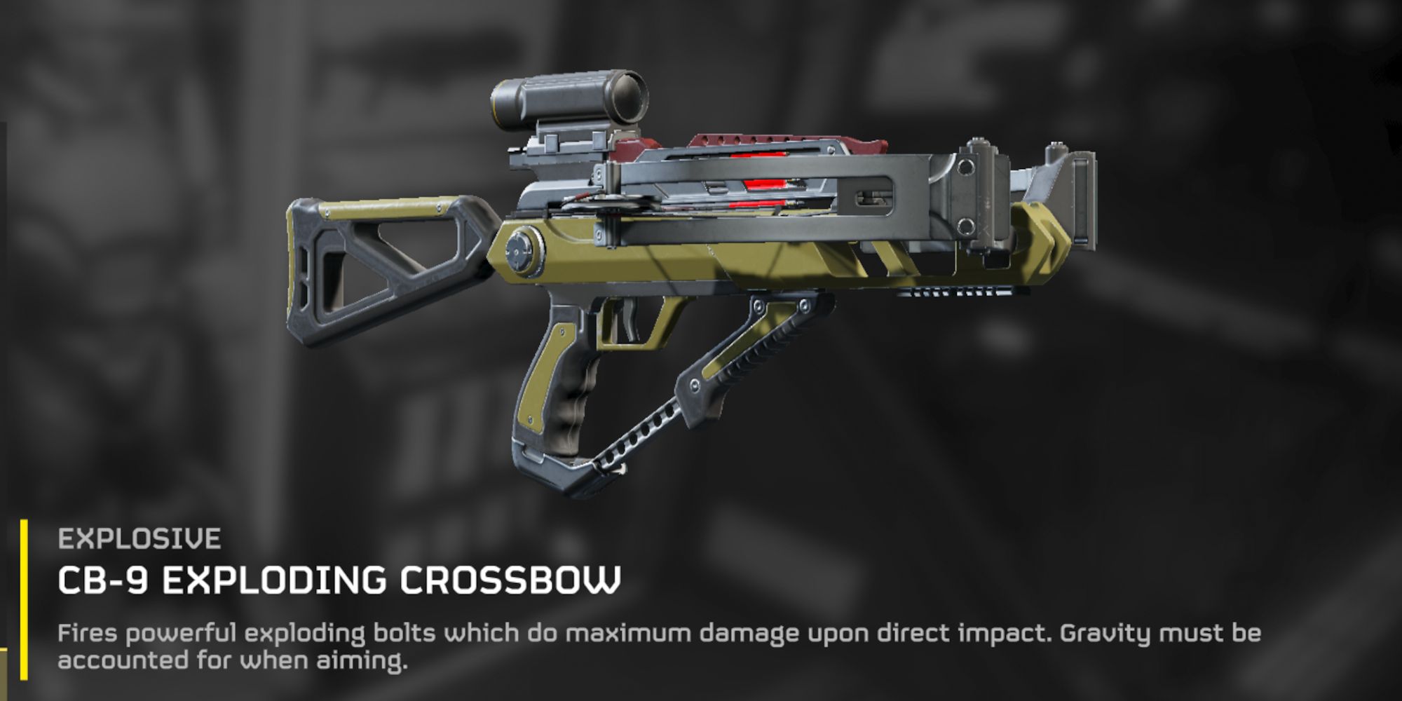 CB-9 Esploding Crossbow in inventory in Helldivers 2