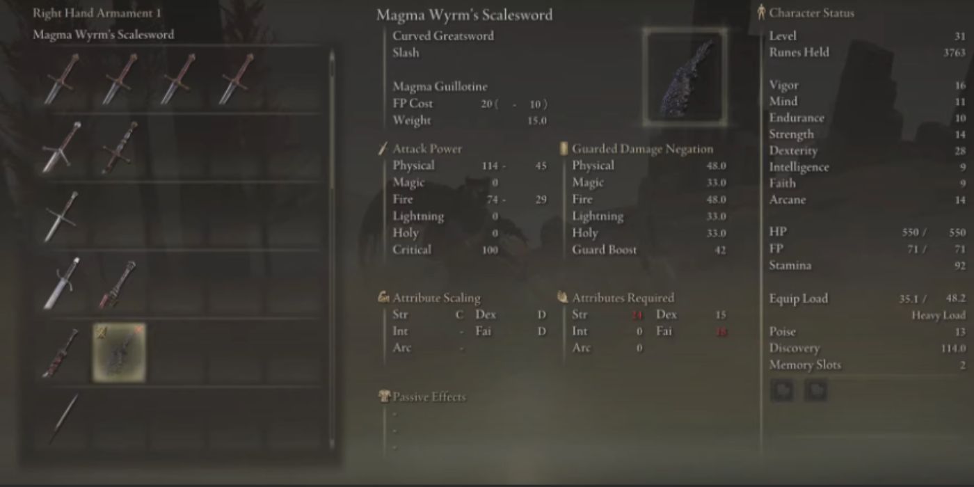 Magma Wyrm's Scalesword Overview