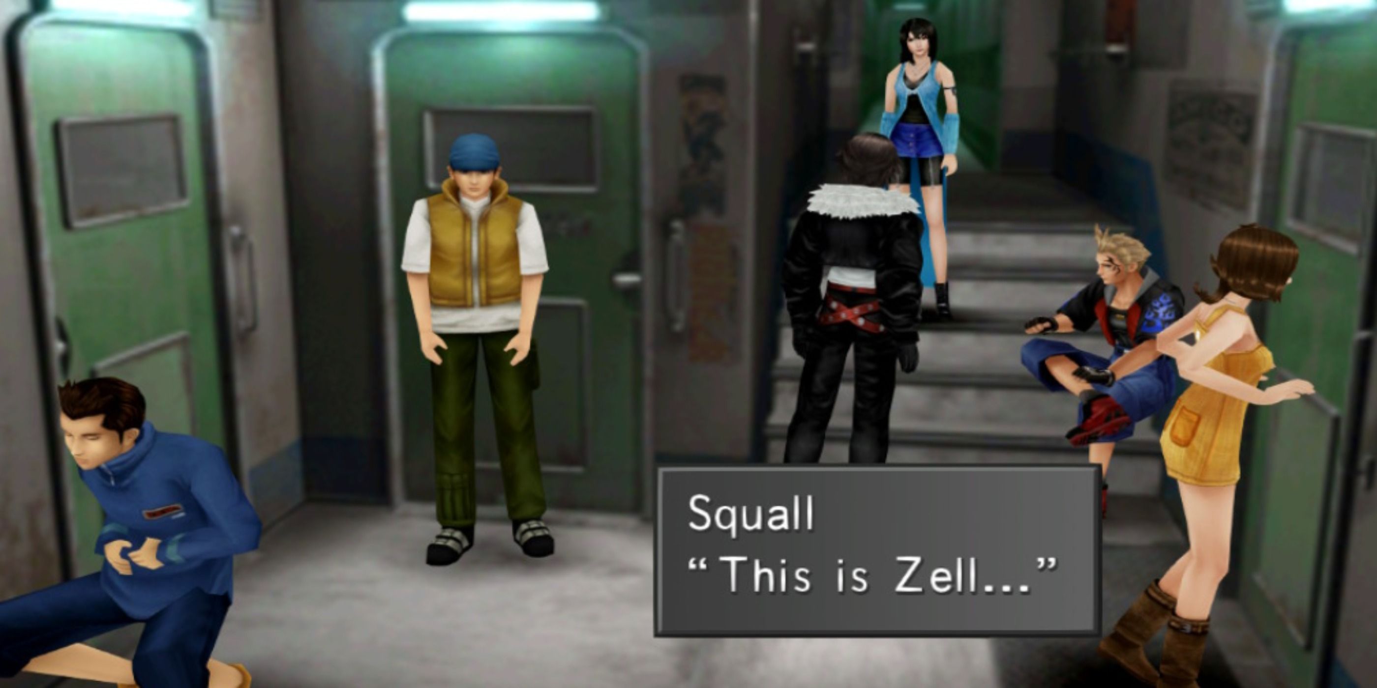 Final Fantasy 8 Remastered Squall Introduces Rinoa To Zell And Selphie