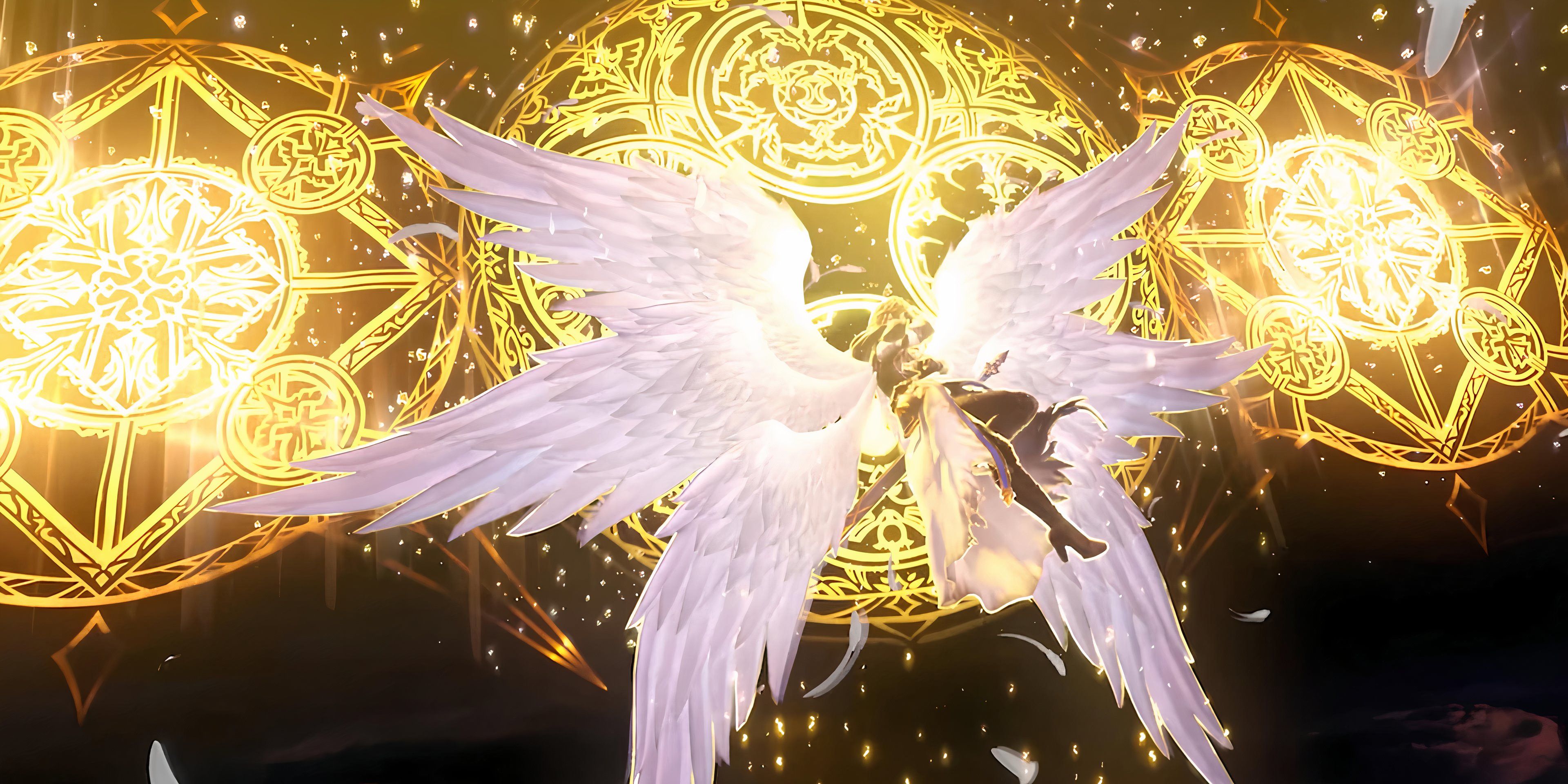 Sandalphon unleashes an attack in Granblue Fantasy Relink
