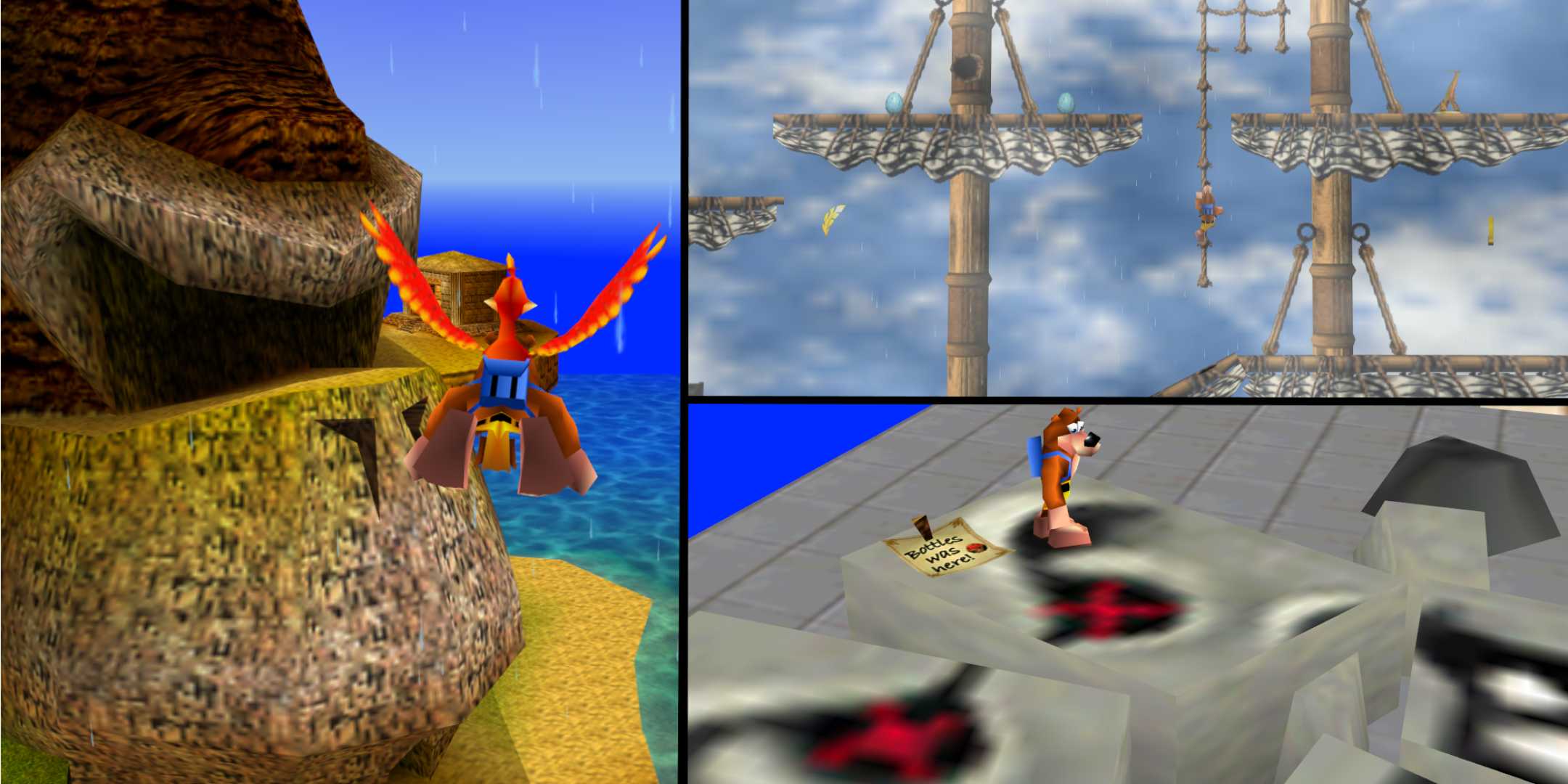 Nostalgia 64 Banjo Kazooie in Mario 64, DK 64 and DK Country inspired levels