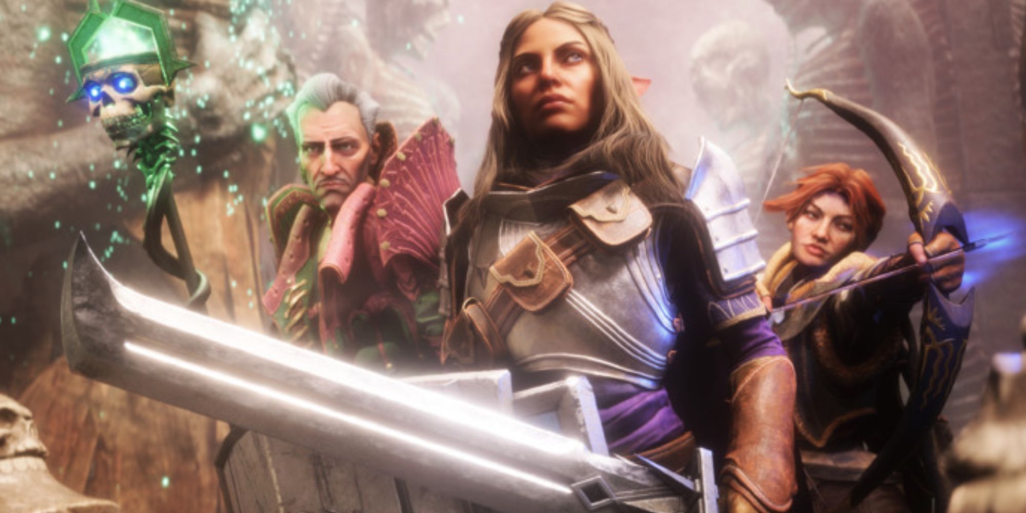 Dragon Age The Veilguard Elven Rook And Two Companions