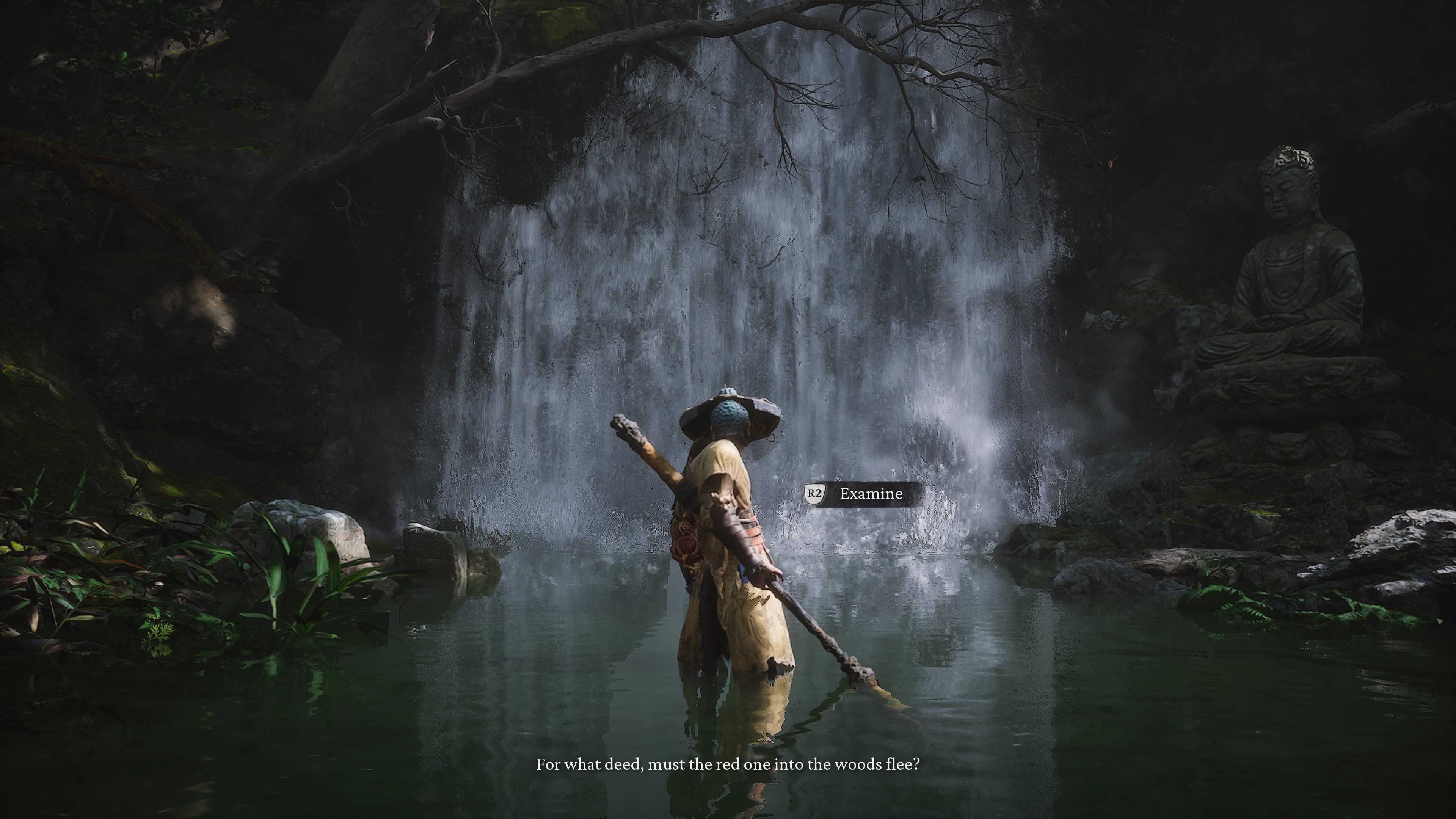 Outside The Forest Waterfall in Black Myth Wukong