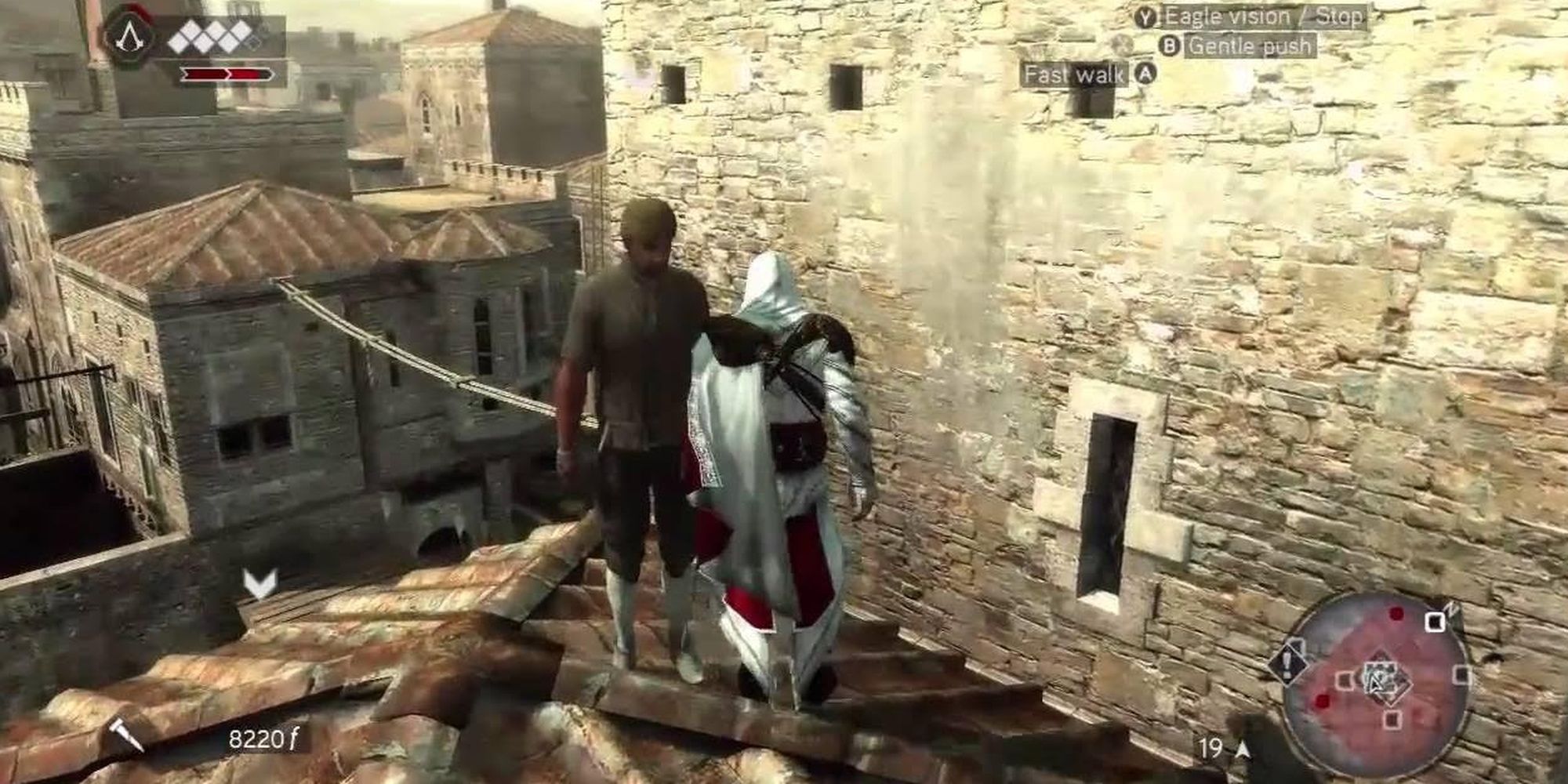 Assassin's Creed Brotherhood rooftop interaction