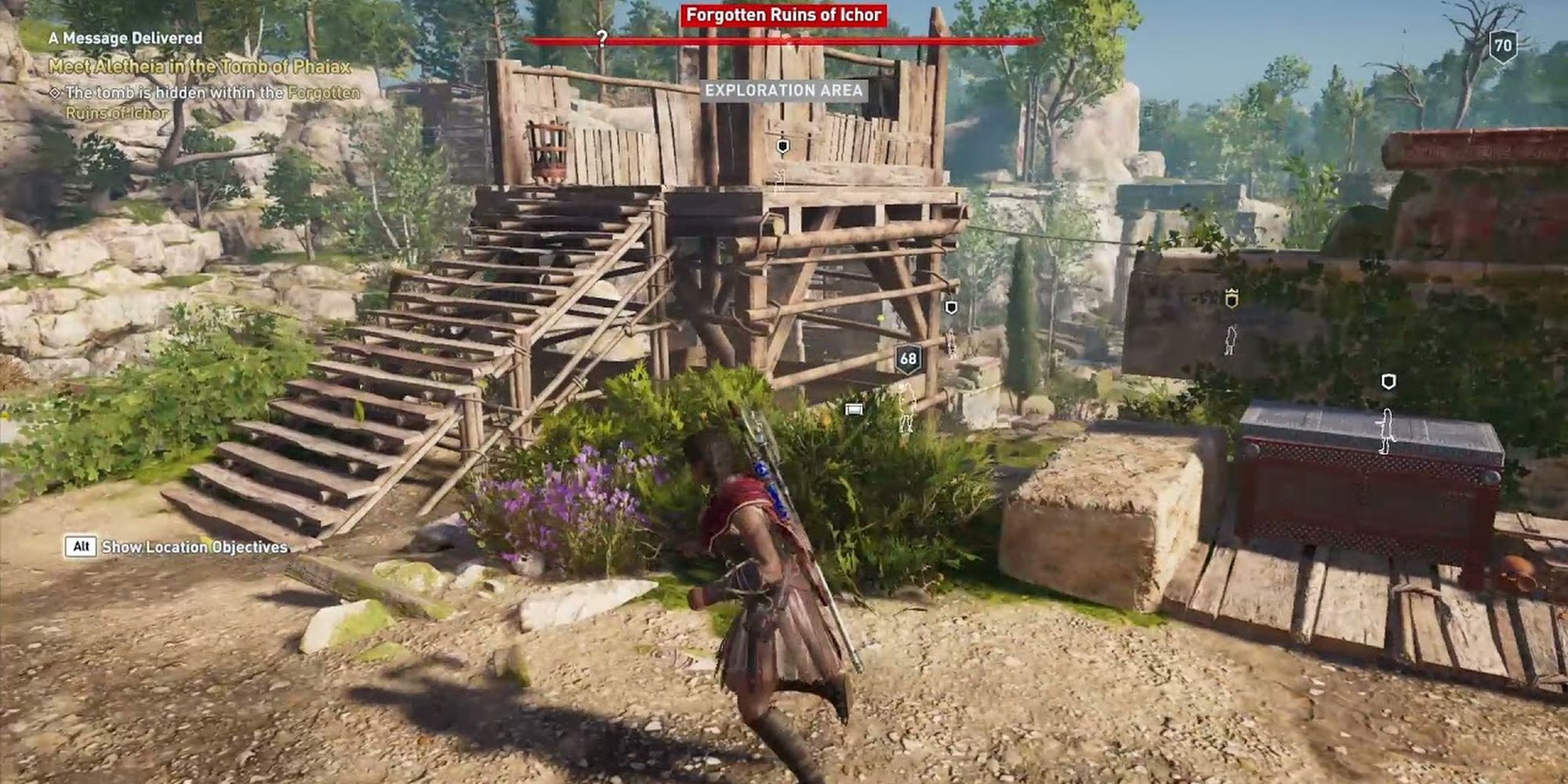 Assassin's Creed Odyssey fulfilling a quest