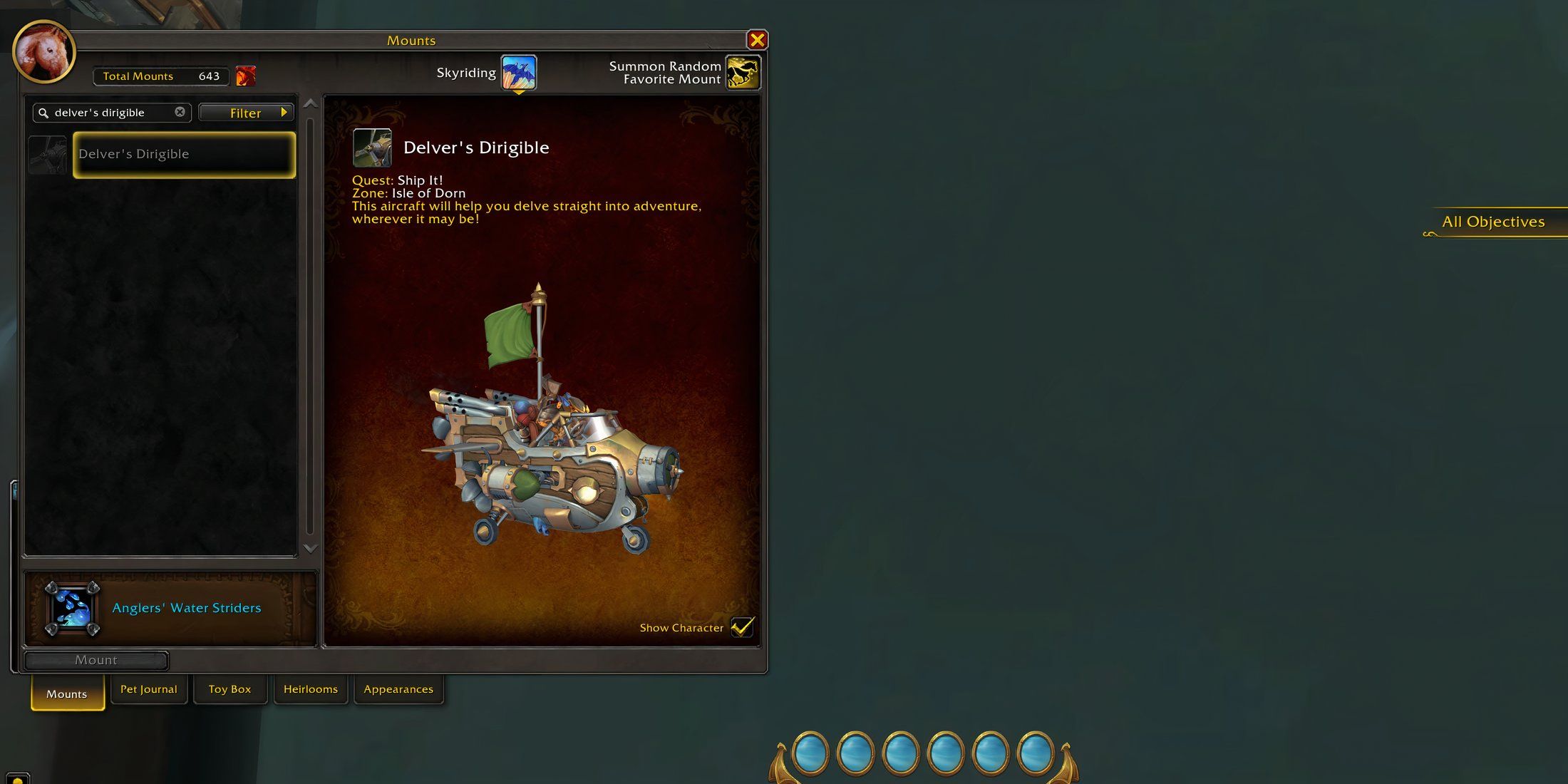 delver's dirigible mount -- WoW The War Within