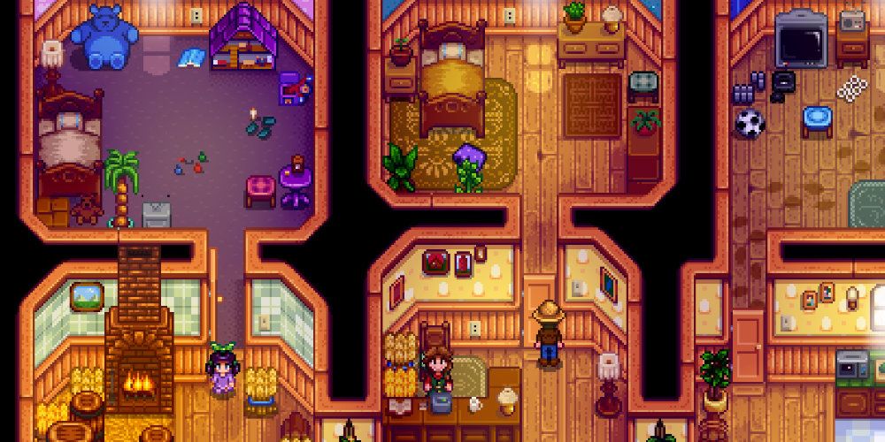 Location of the Lucky Purple Shorts in Marnie's Ranch in Stardew Valley.