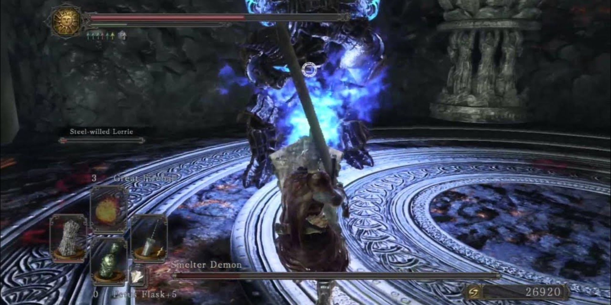 Blue Smelter Demon Fight in Dark Souls 2