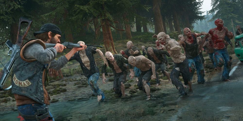 Deacon Pushing Back the Horde in Days Gone