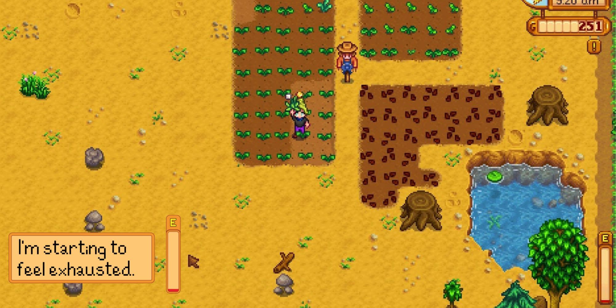 Low Energy in Stardew Valley