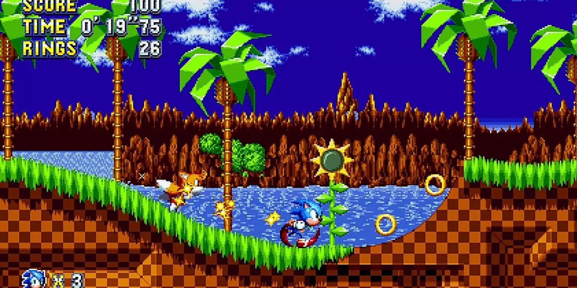 Sonic and Tails in Sonic Mania