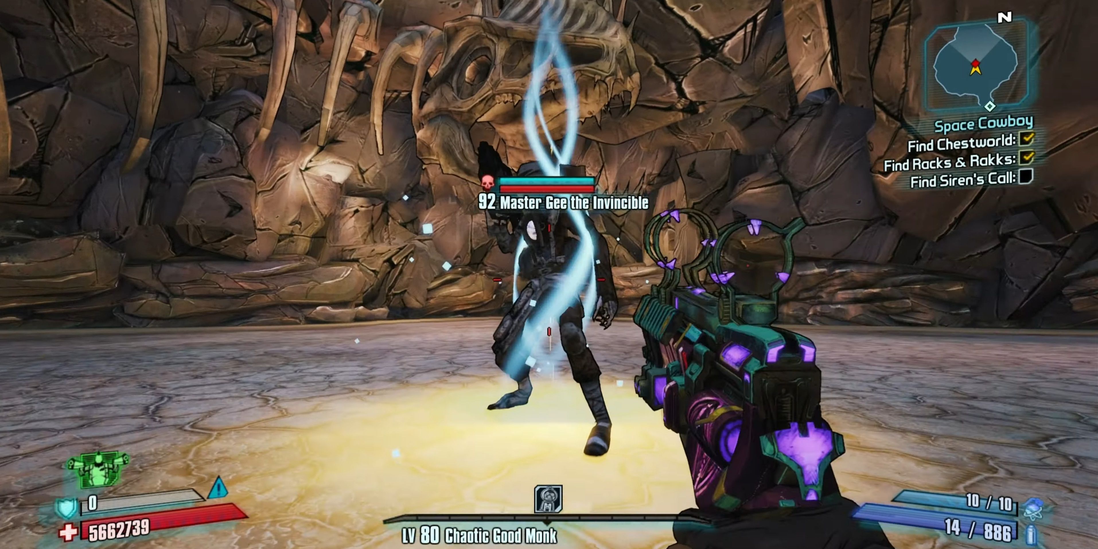 Borderlands 2 Master Gee The Invincible entering the boss fight