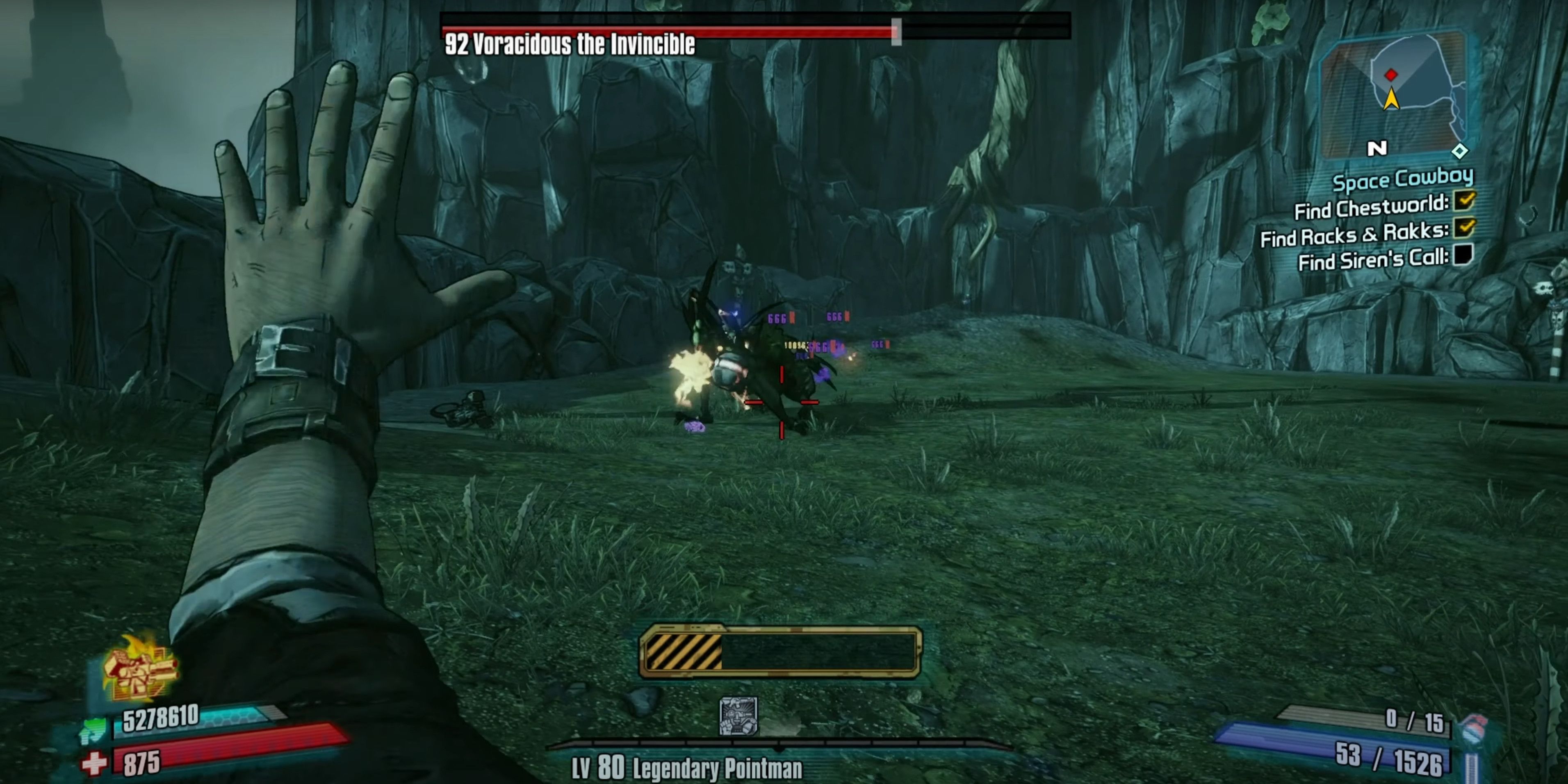 Borderlands 2 Voracidous The Invincible boss fight