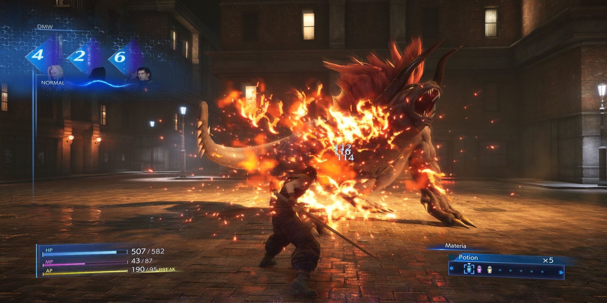 Crisis Core FF7 combat screenshot from Steam