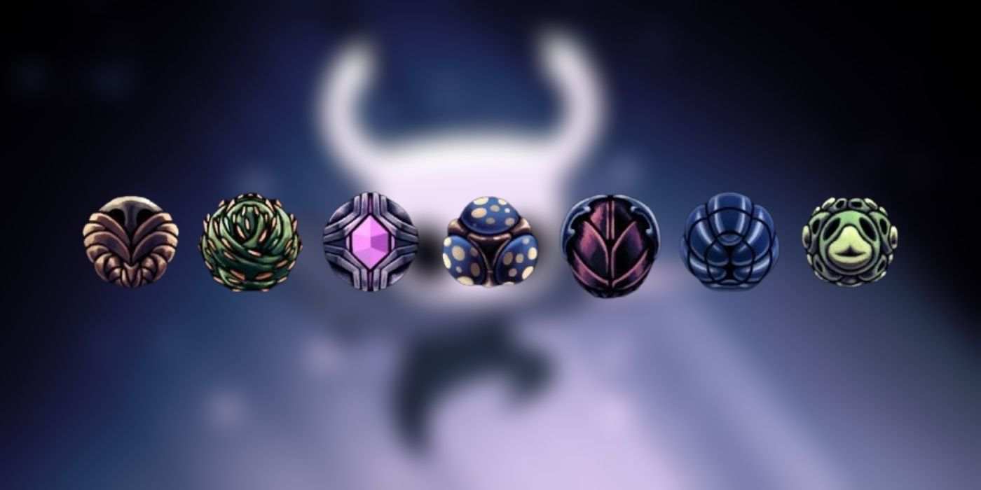 An image of a set of Charms from the video game Hollow Knight