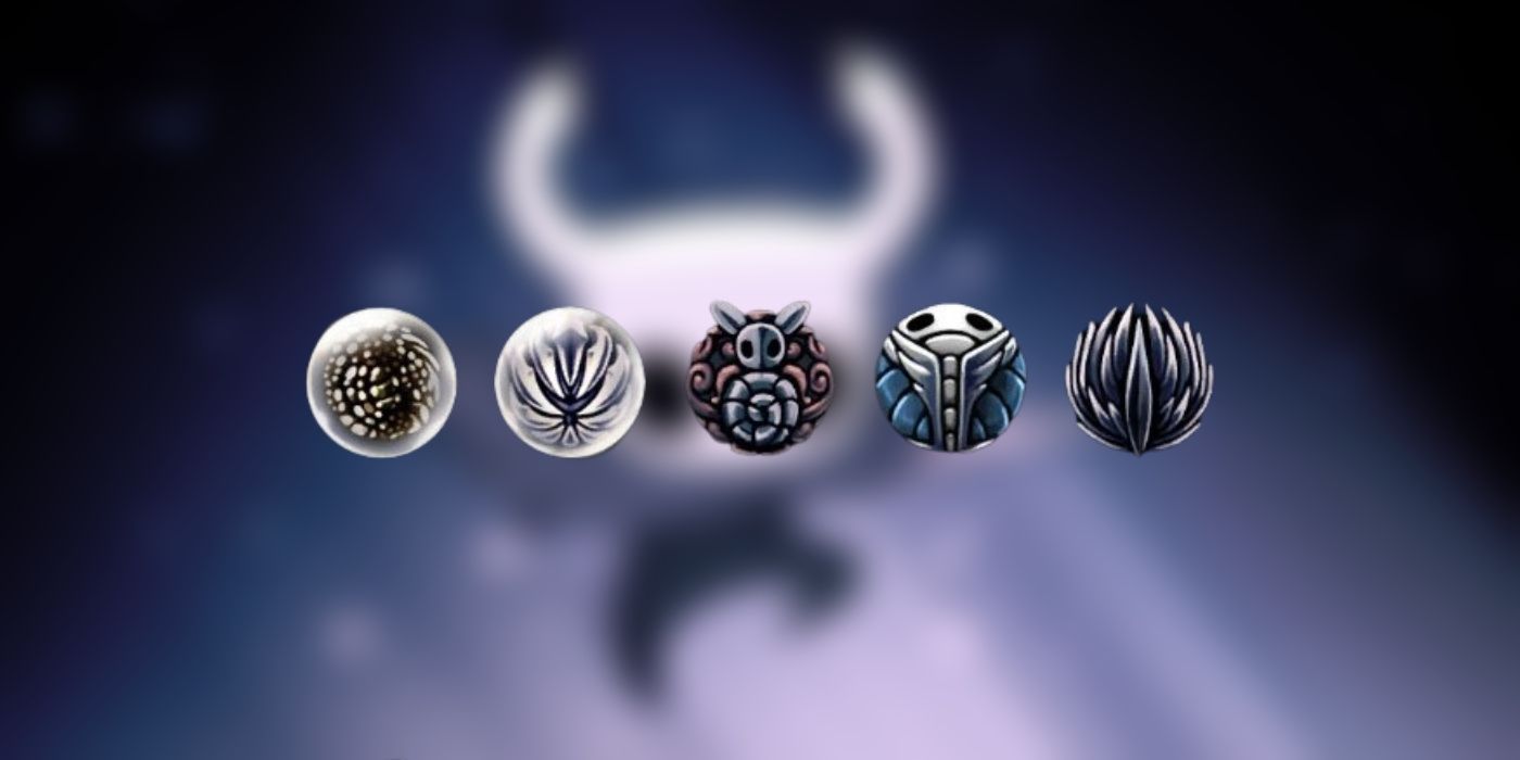 An image of a set of Charms from the video game Hollow Knight