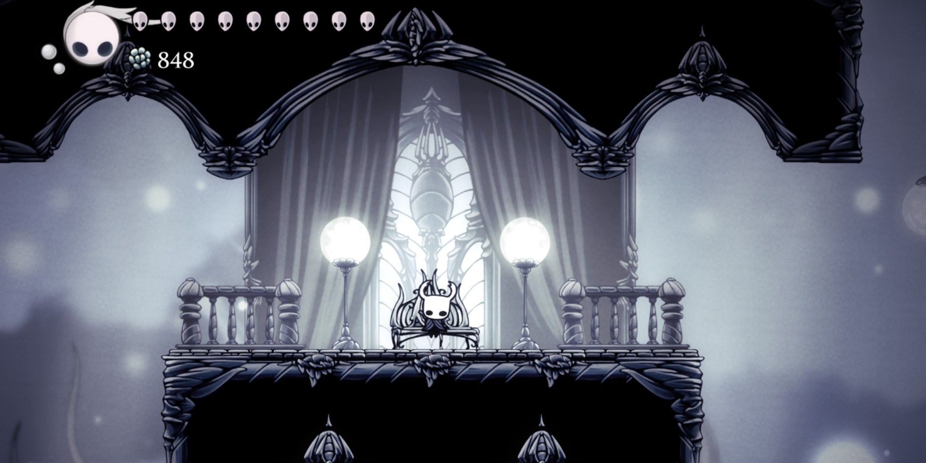 The Knight sitting on the second bench in the White Palace