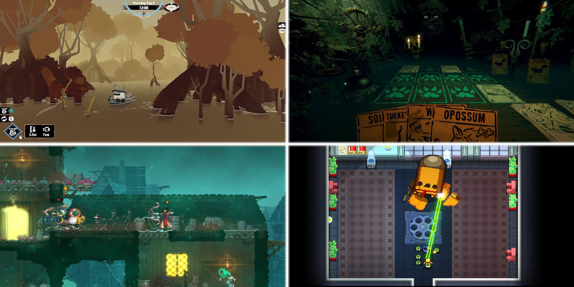 Indie games. Dredge, Inscryption, Dead Cells, ETG