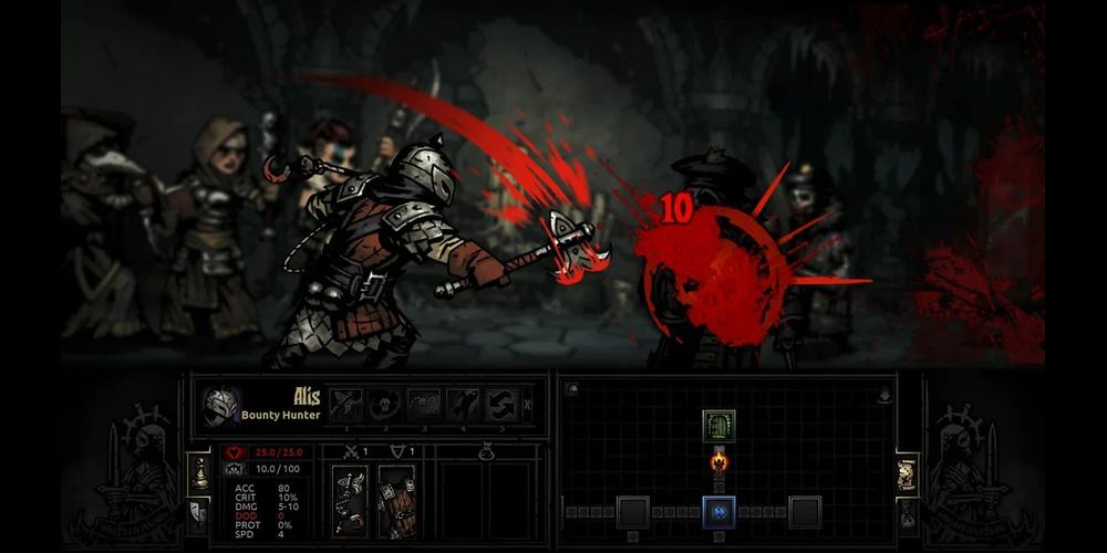 Darkest Dungeon Melee Attack Mid Battle