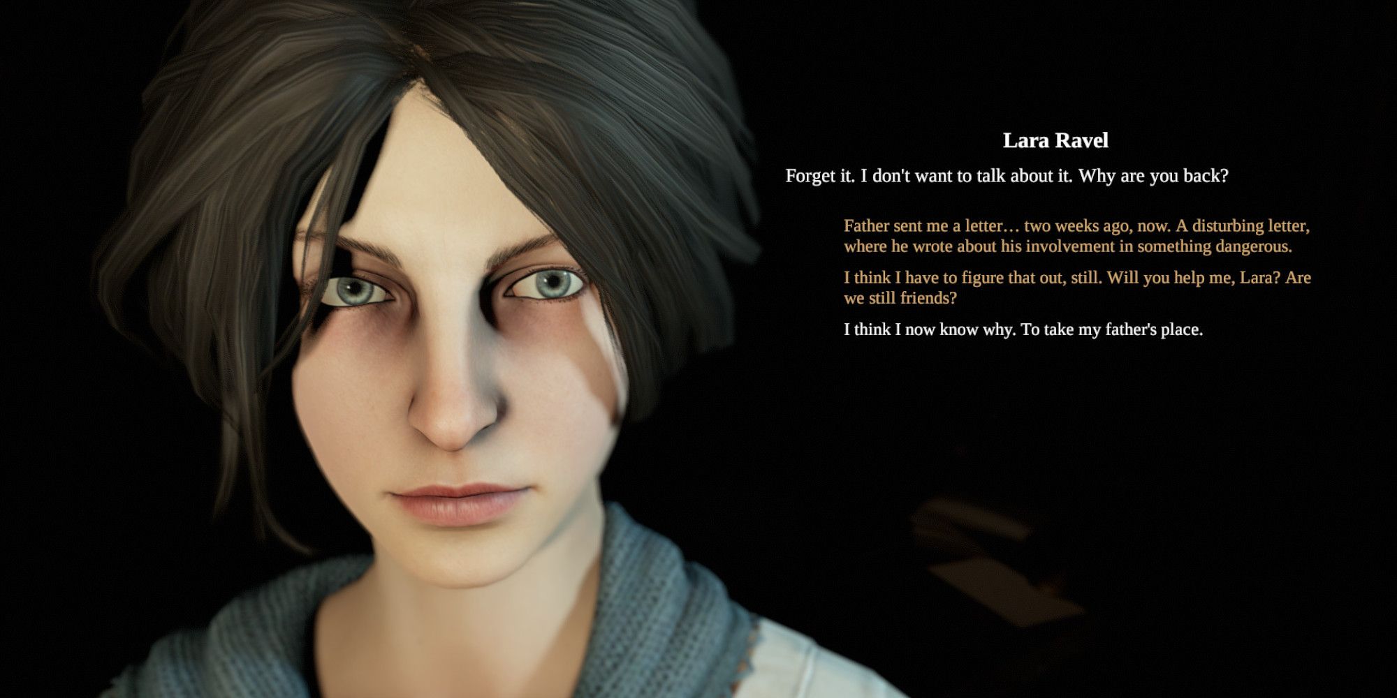 Pathologic 2 dialogue with Lara Ravel