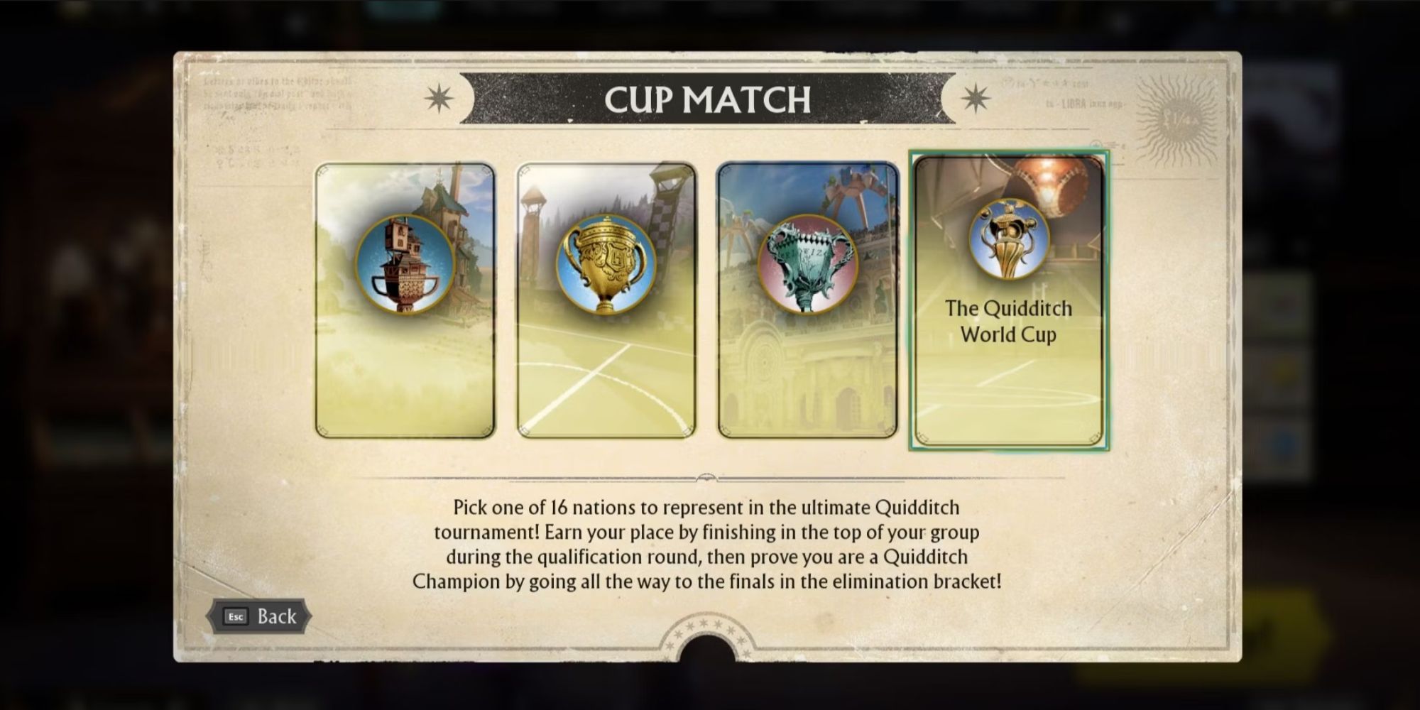 Quidditch World Cup in Quidditch Champions